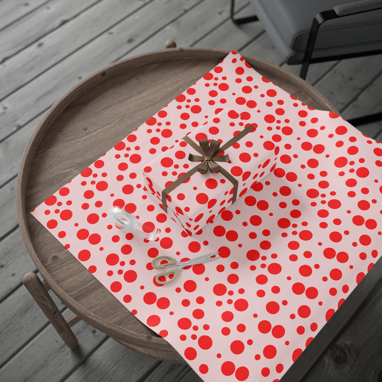 Polka Party – Playful Pink & Red Wrap