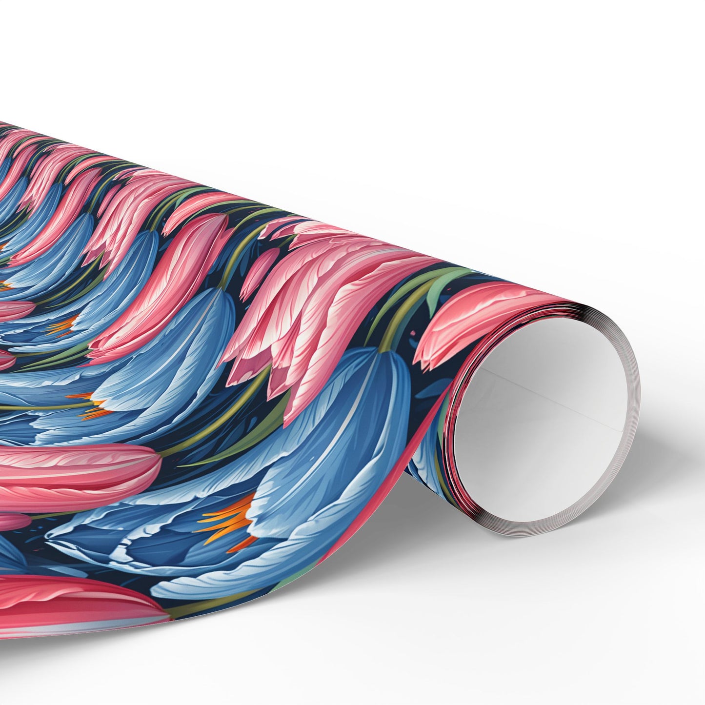 Vibrant Tulip Floral Wrapping Paper