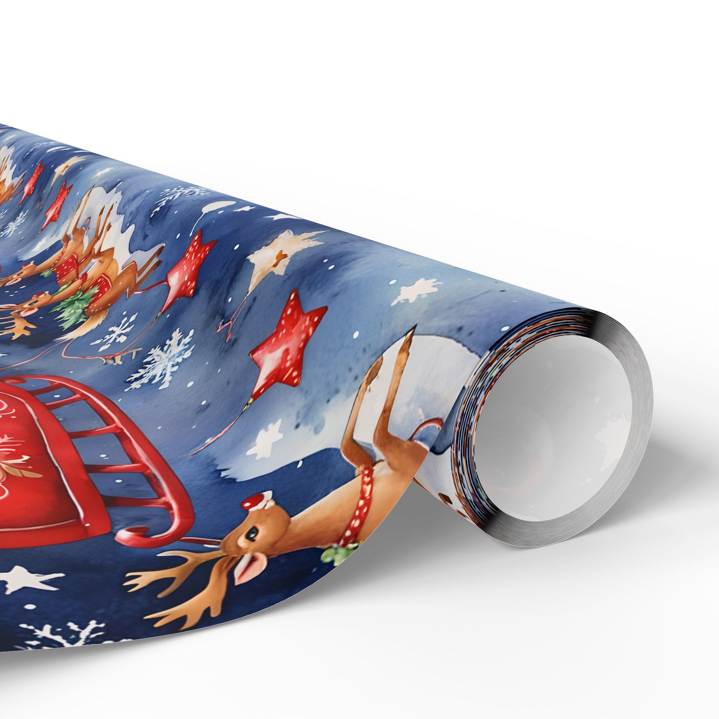 Santas Sleigh Gift Paper