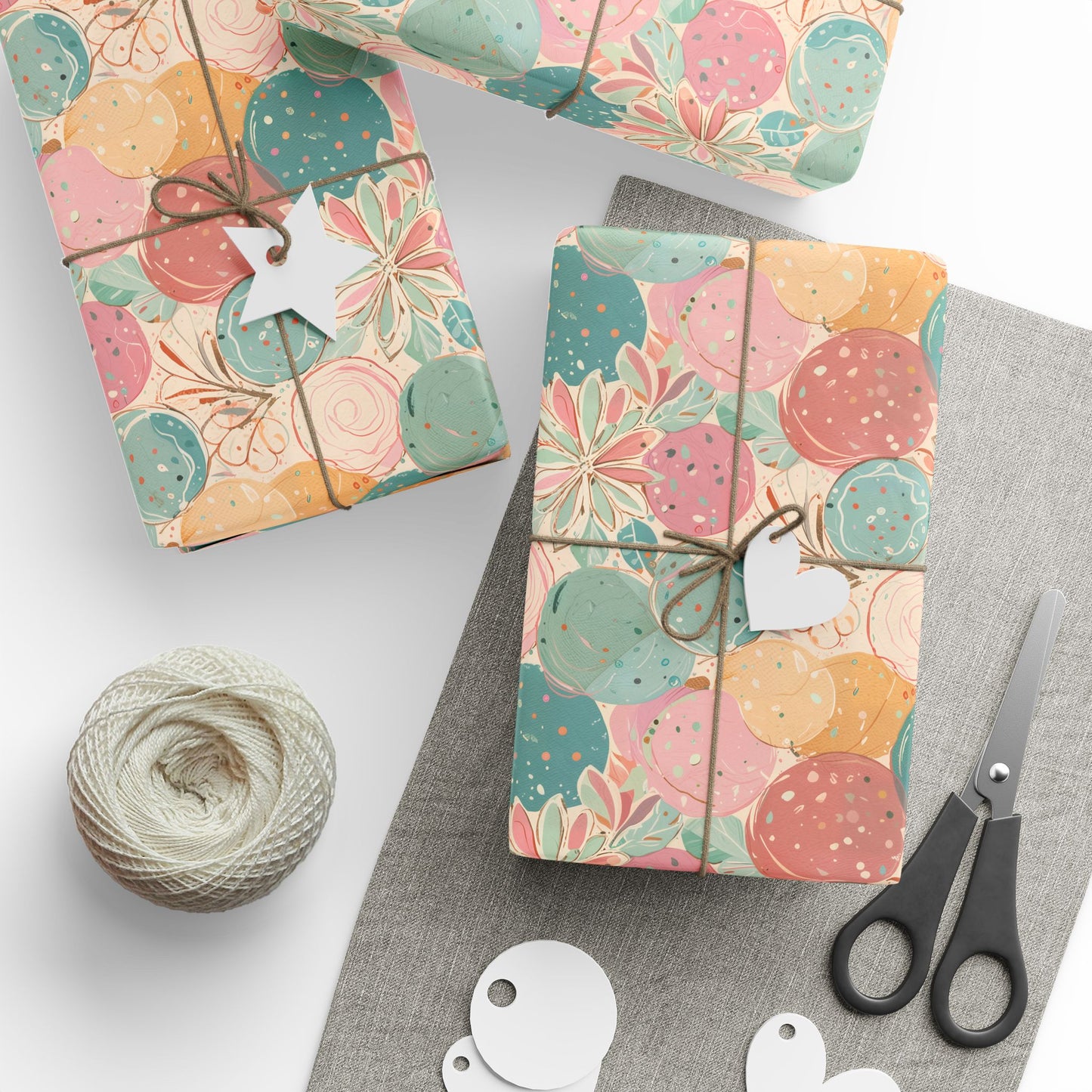Wrapping Papers - Abstract Colorful Pastel Circles