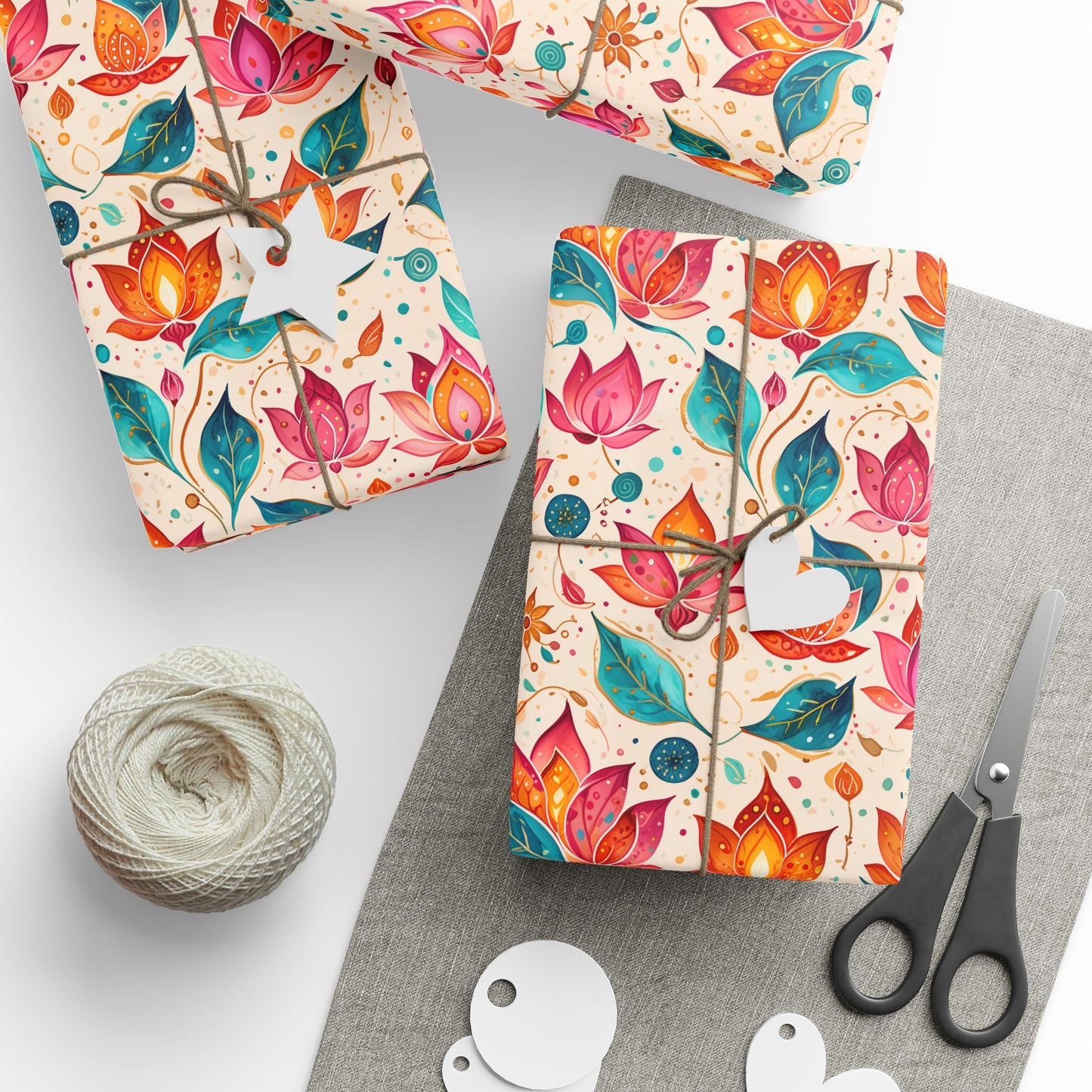 Diwali Pink Festival Wrapping Papers