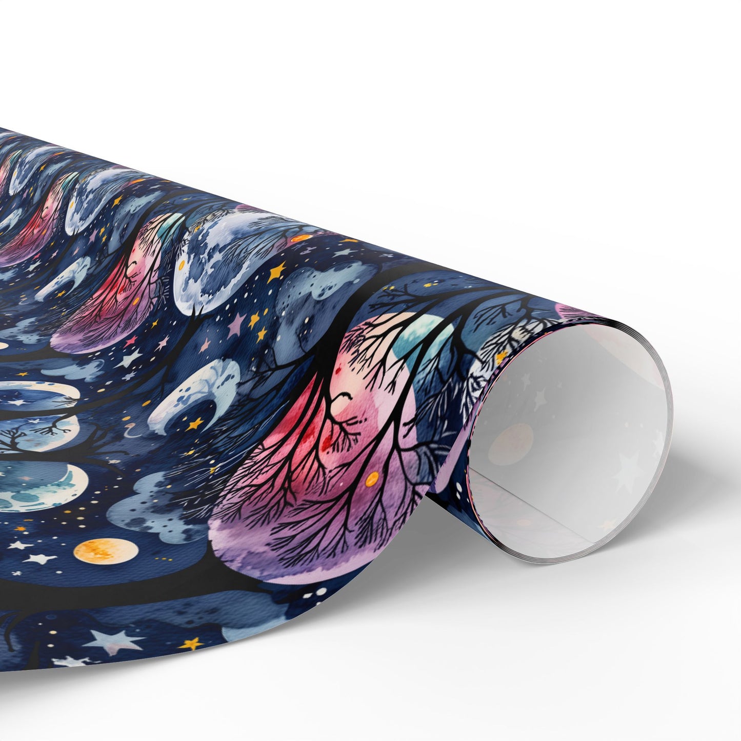 Starry Whimsy – Watercolor Galaxy Wrapping Paper
