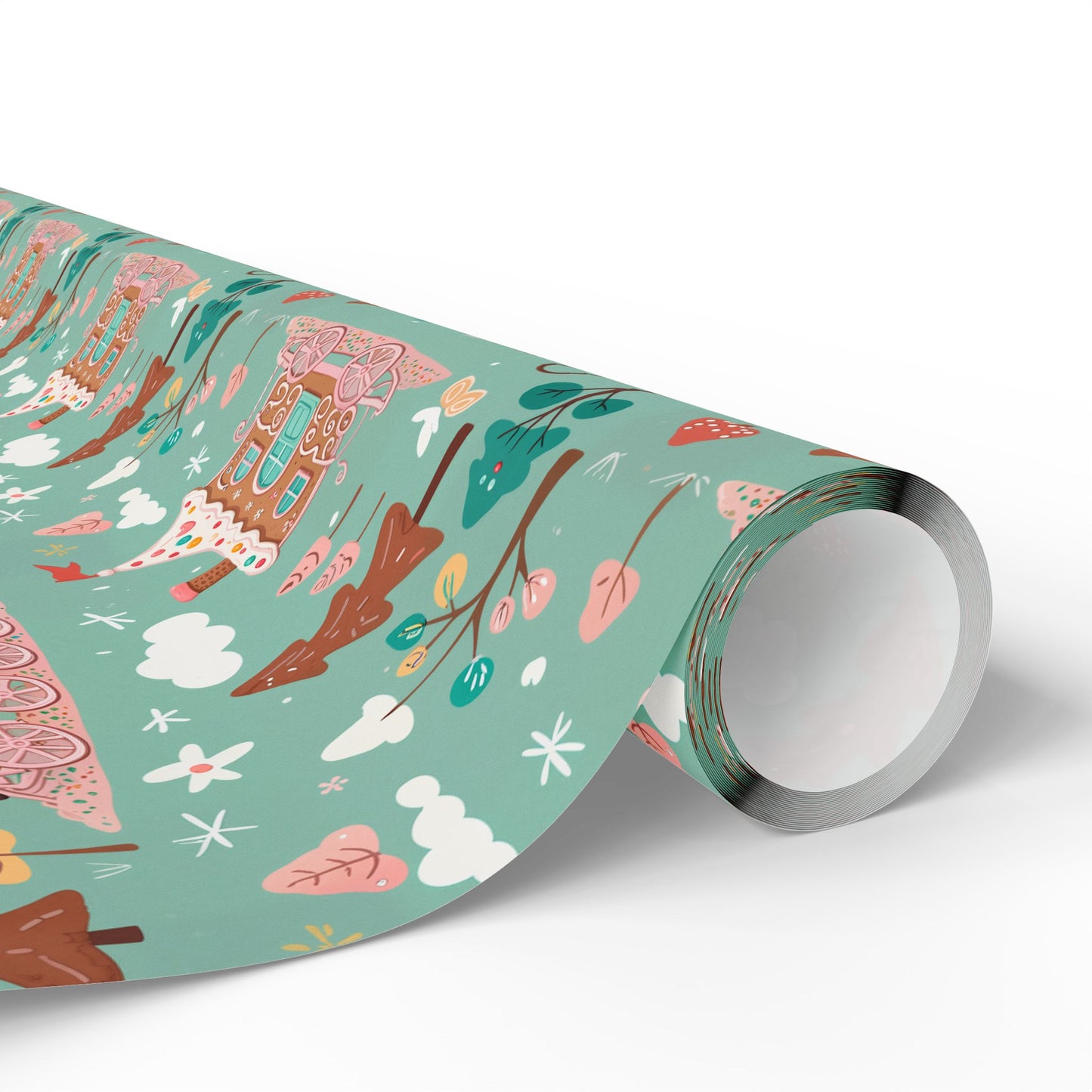 Gingerbread Express – Sugar Sleigh Rides Wrapping Paper