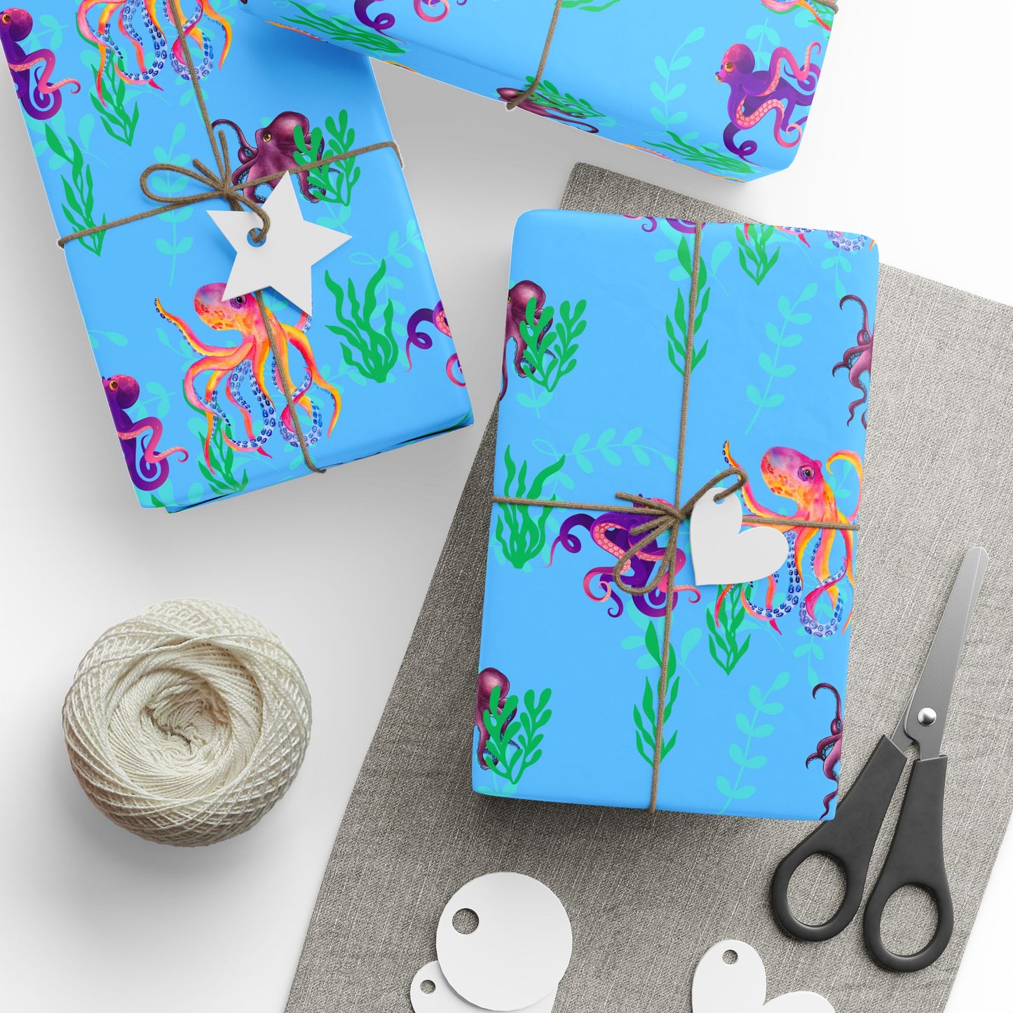 Gift Wrap - Colorful Octopus