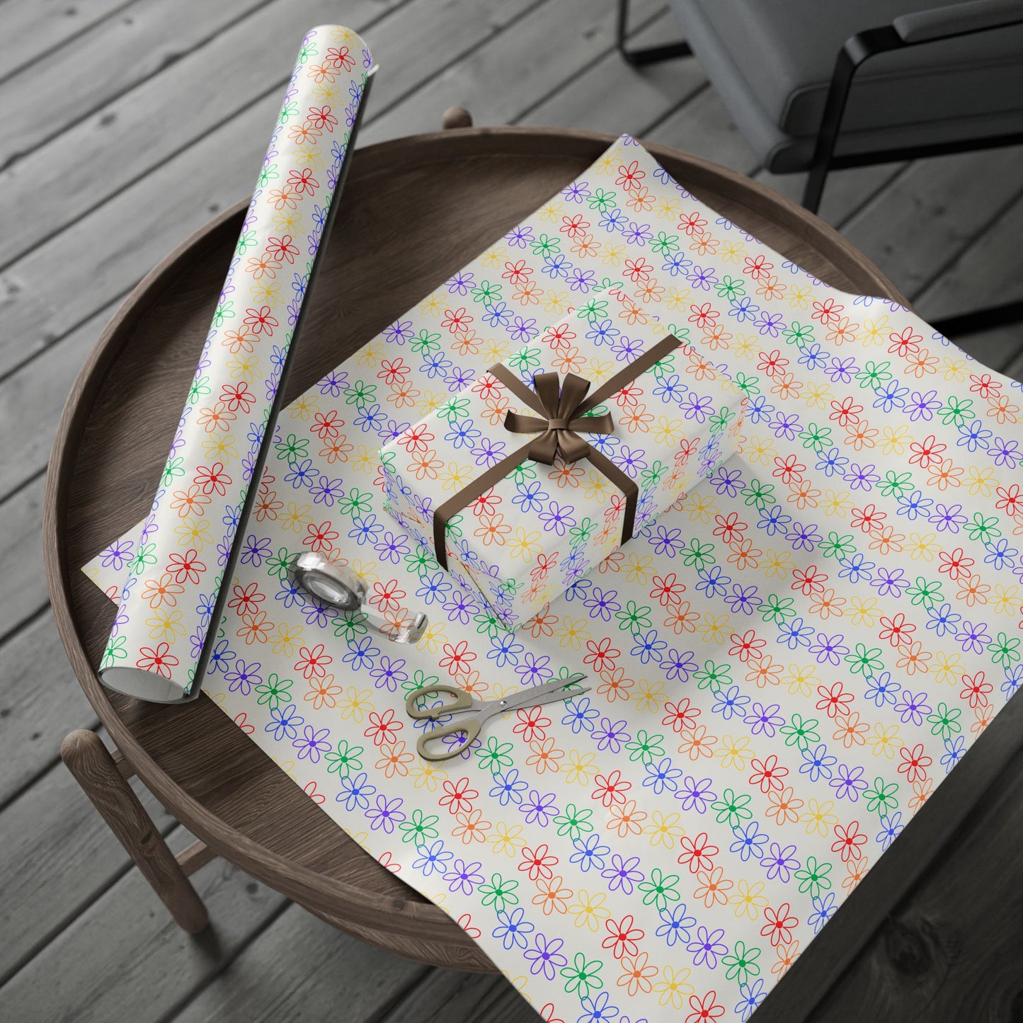 Colorful Floral Wrapping Paper