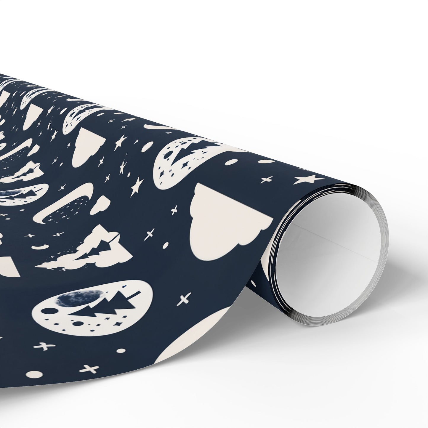 Wrapping Paper - Midnight Pines and Stars Wrapping Paper