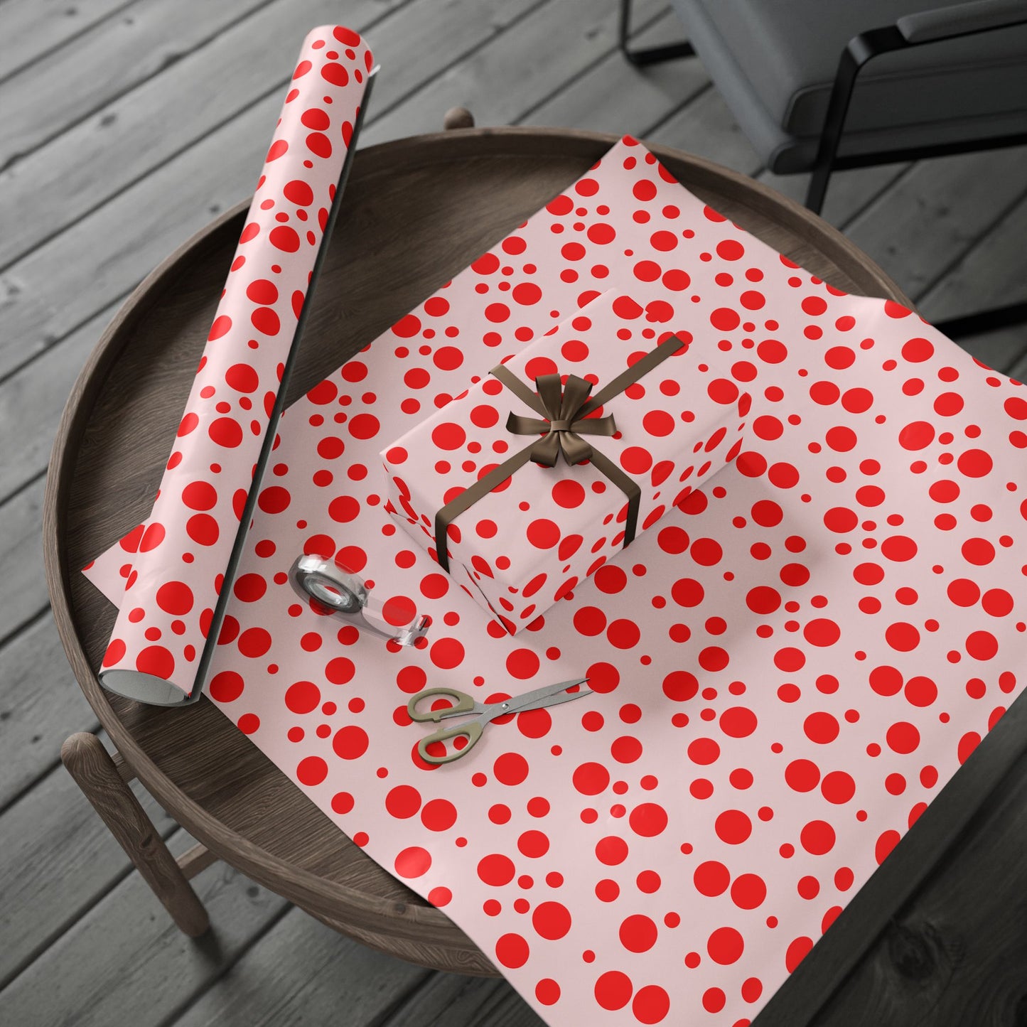 Polka Party – Playful Pink & Red Wrap