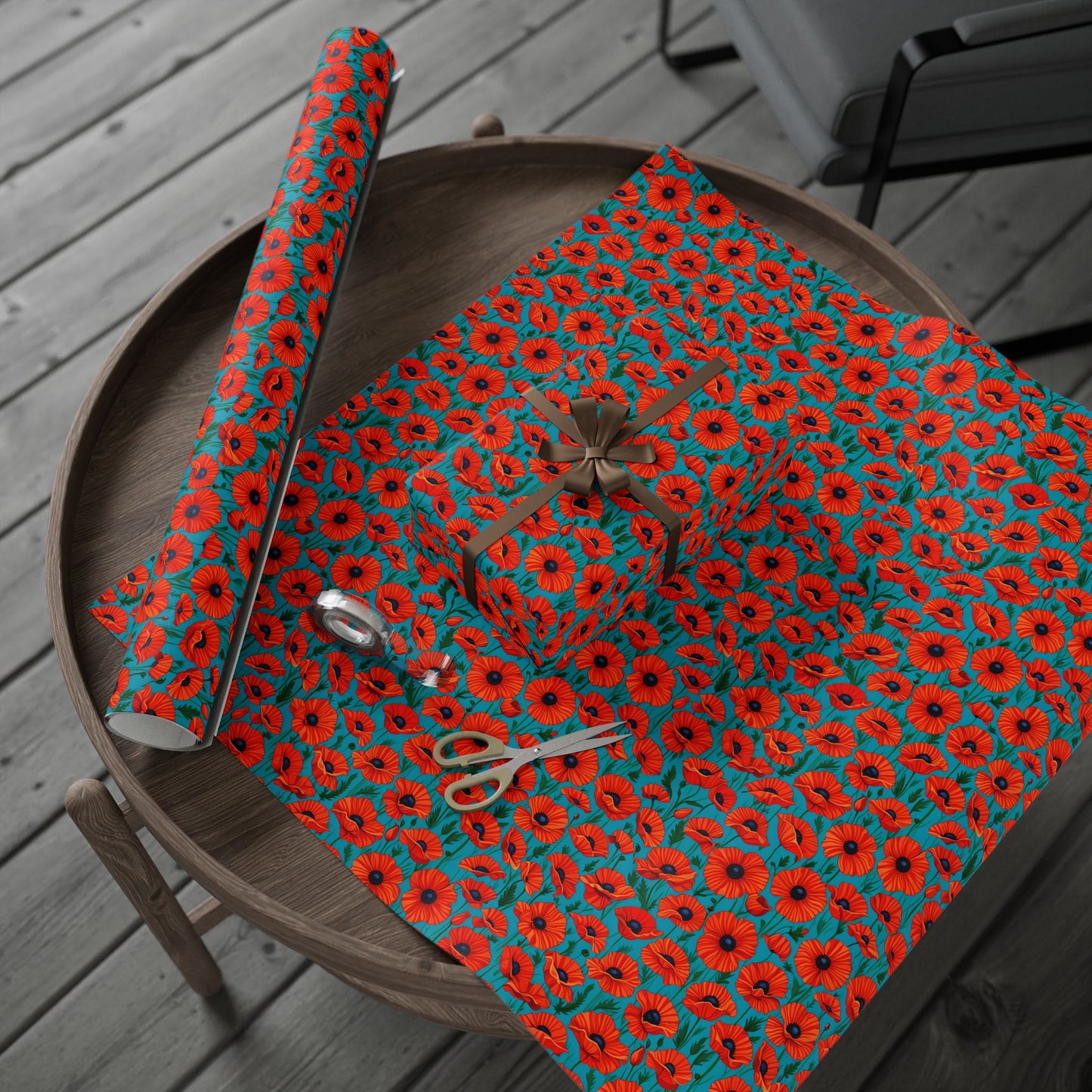 Red Poppies Wrapping Papers
