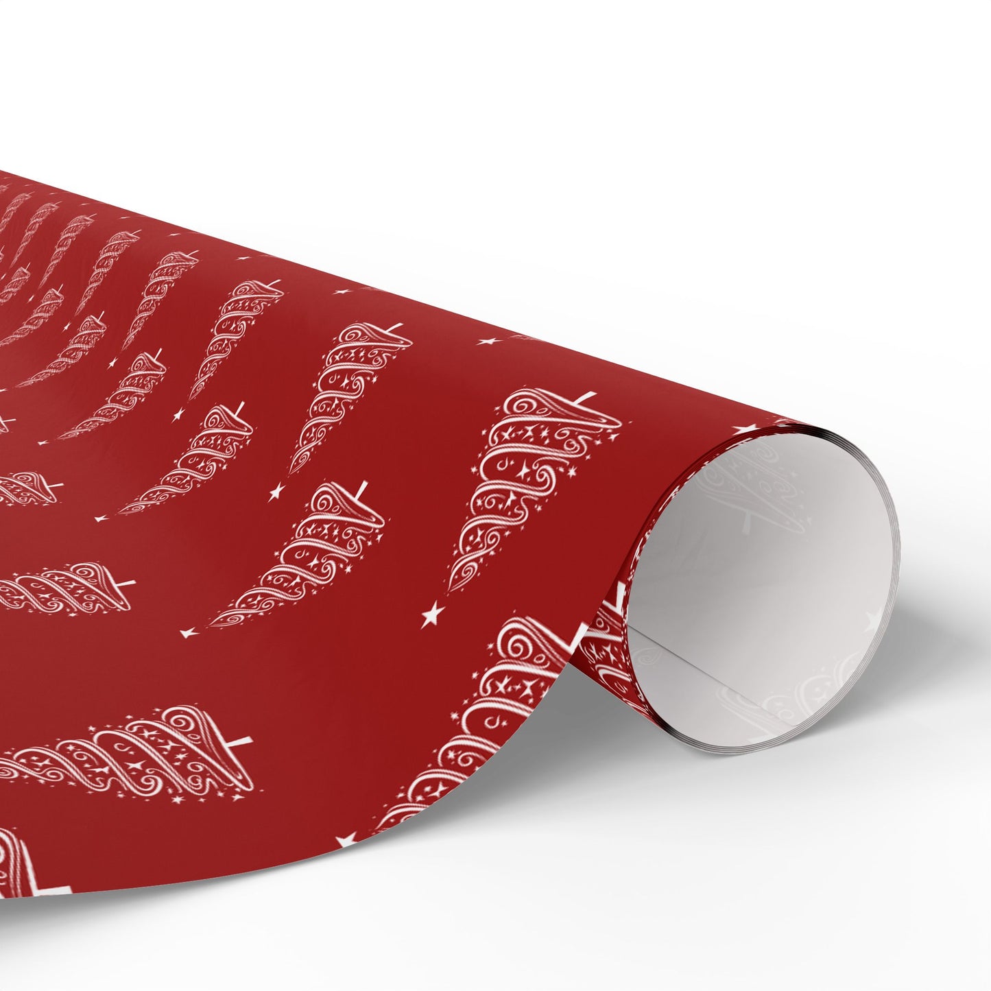 Twinkle Twirl – Elegant Christmas Tree Wrapping Paper