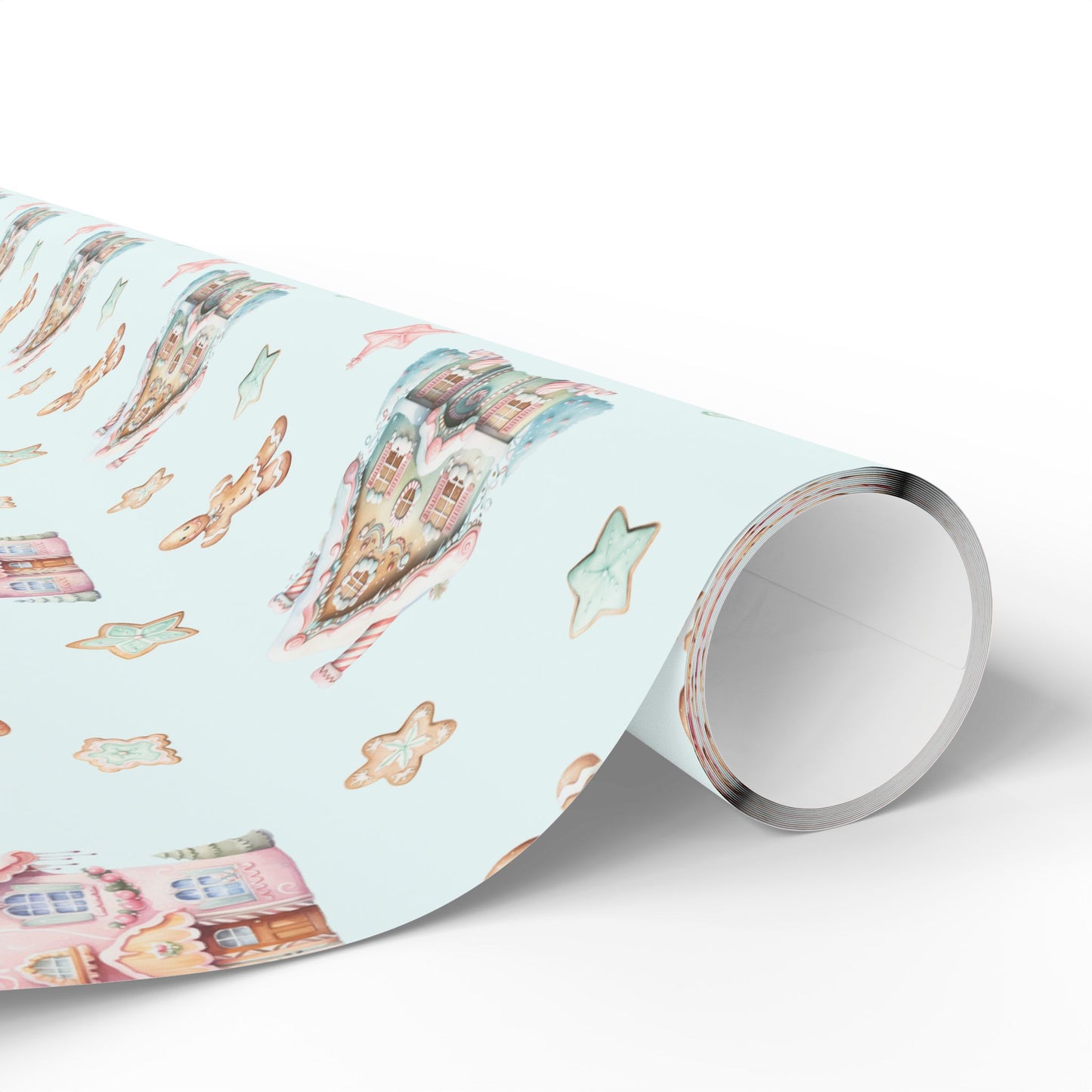 Frosted Fairytale – Gingerbread Dreamscape Wrapping Paper