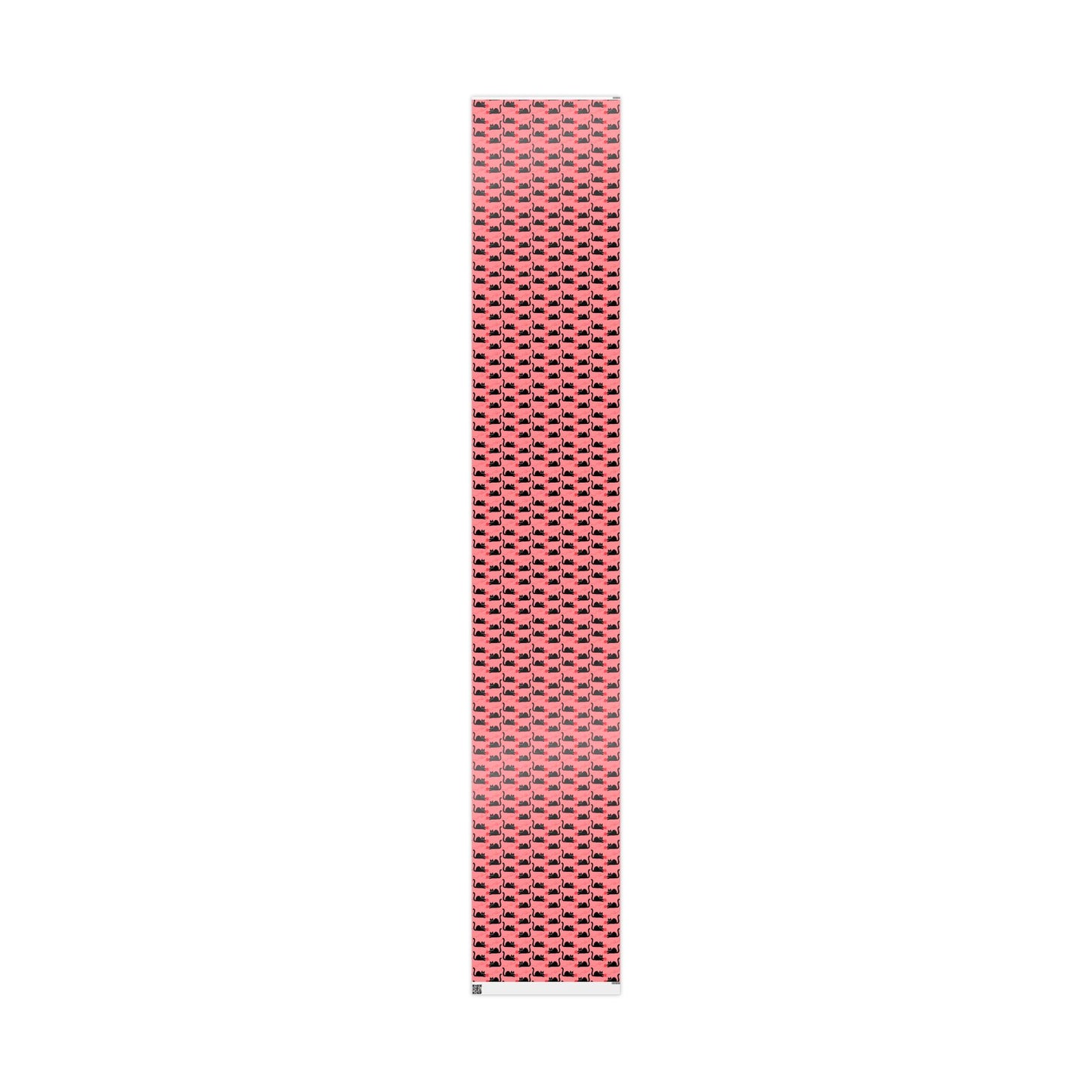 Pink Cat Wrapping Paper – Playful Black Kitty Design for Every Occasion