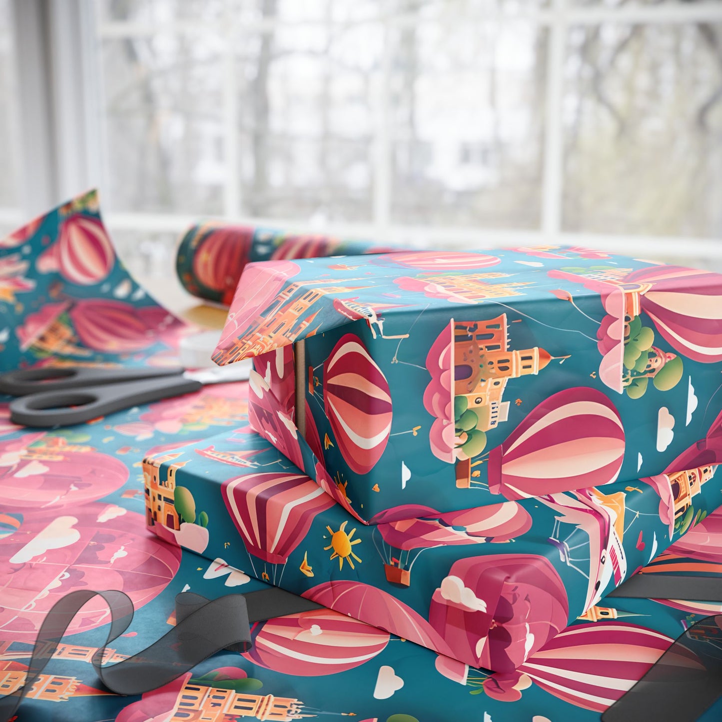Travel Cityscape Gift Wrapping Paper