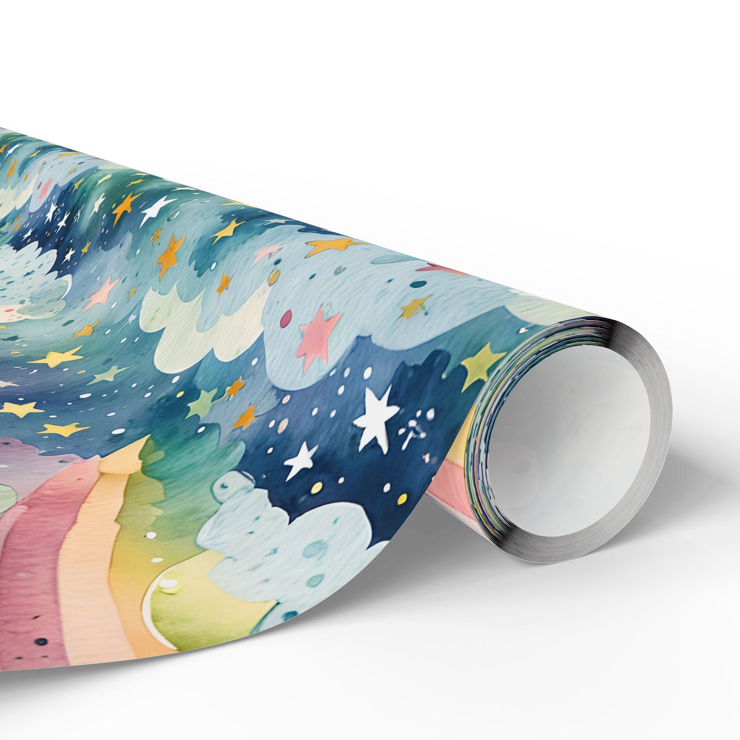 Rainbow Skies – Colorful Cloud Wrap for Joyful Gifting