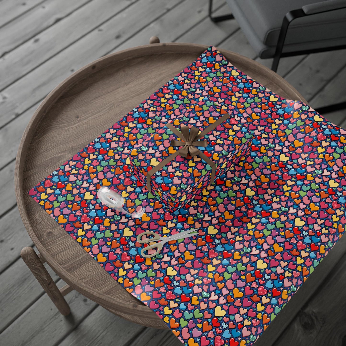 Colorful Heart Wrapping Paper