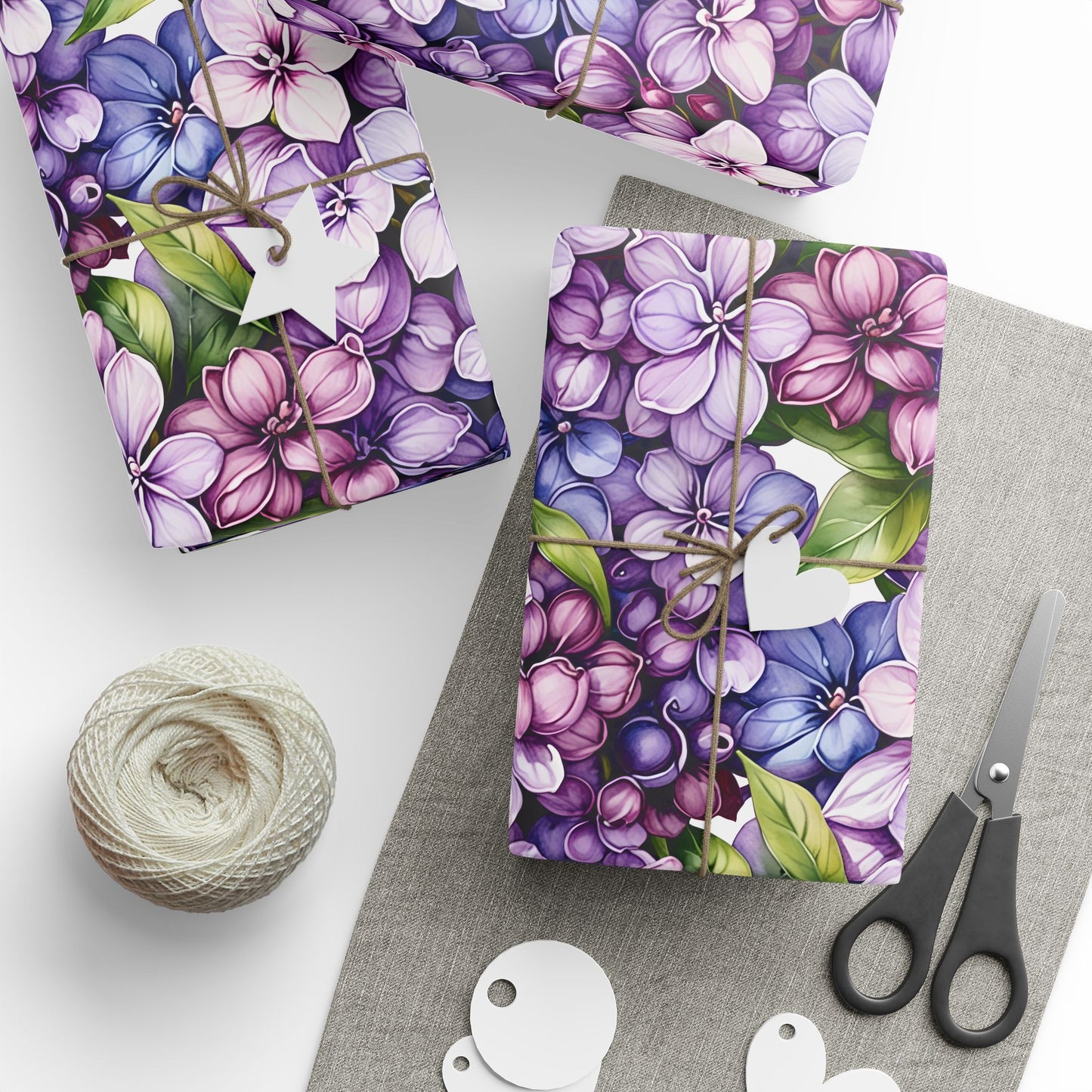 Botanical Lilac Wrapping Papers
