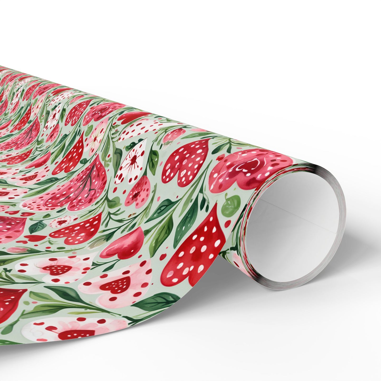 Charming Pink Heart Wrapping Paper for Gift Giving