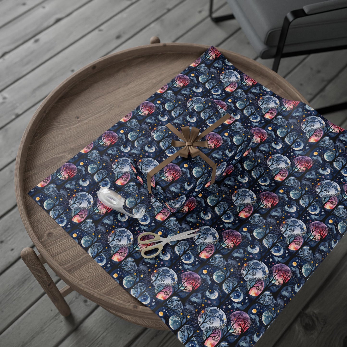 Starry Whimsy – Watercolor Galaxy Wrapping Paper