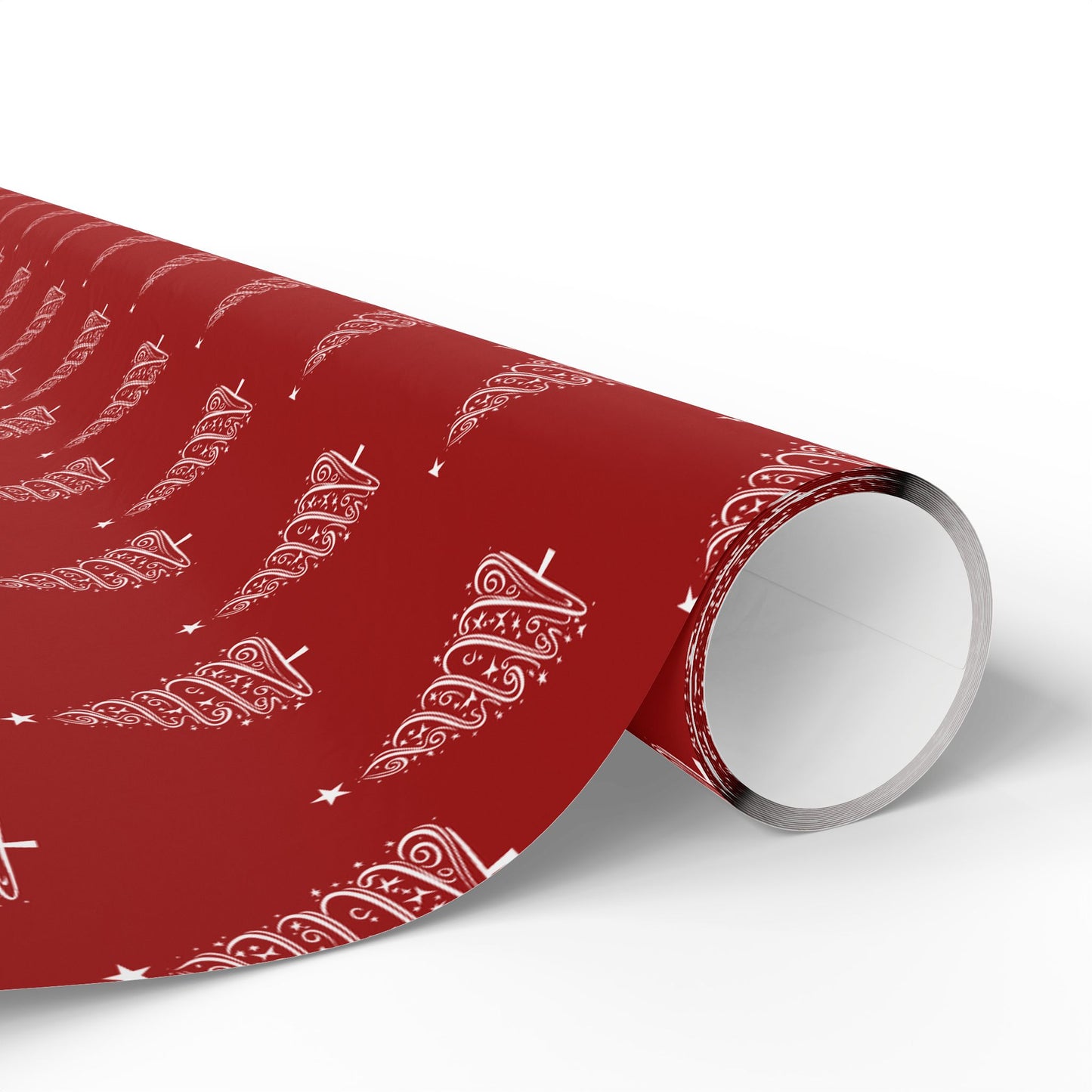 Twinkle Twirl – Elegant Christmas Tree Wrapping Paper