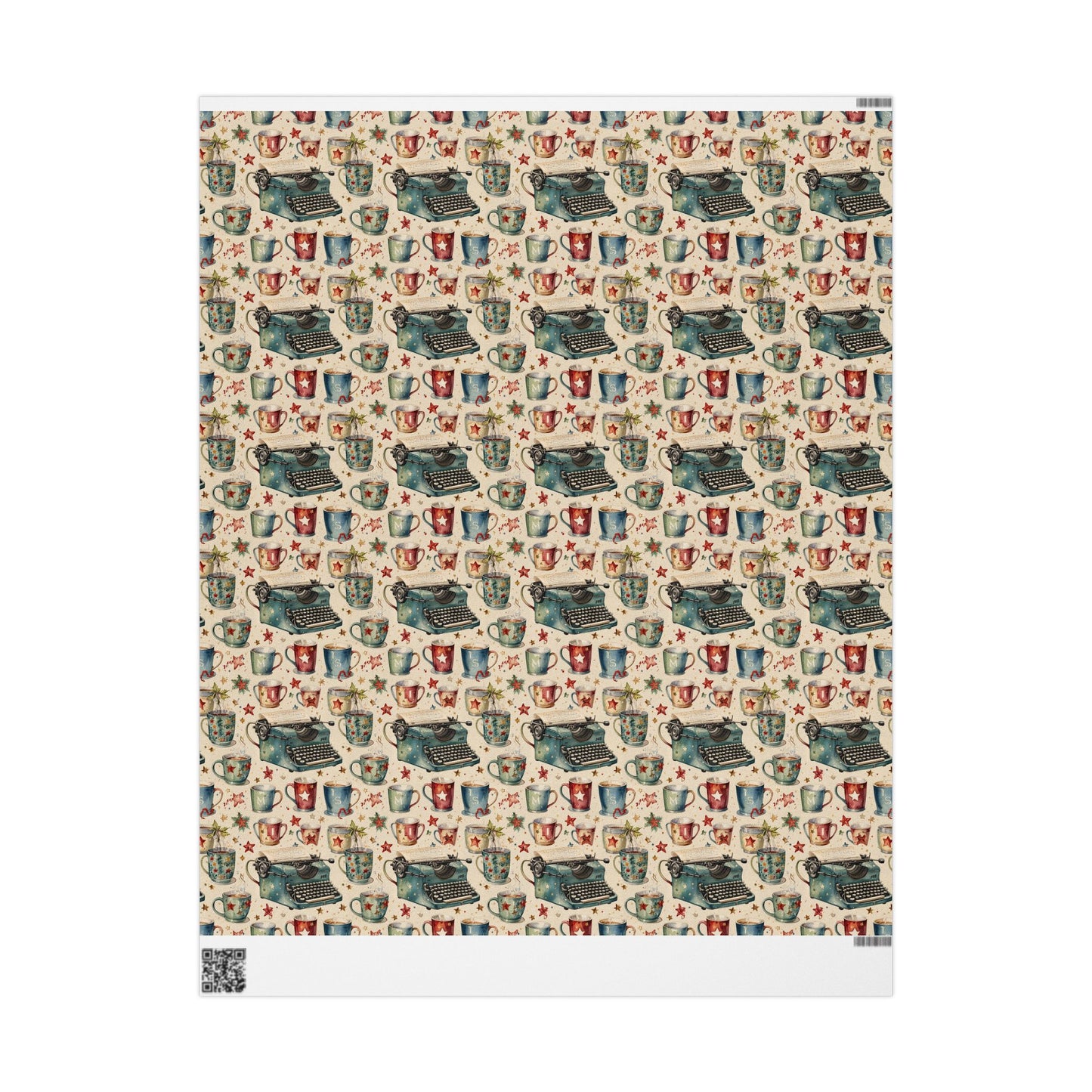 Warm Words & Cocoa – Vintage Writer Wrapping Paper