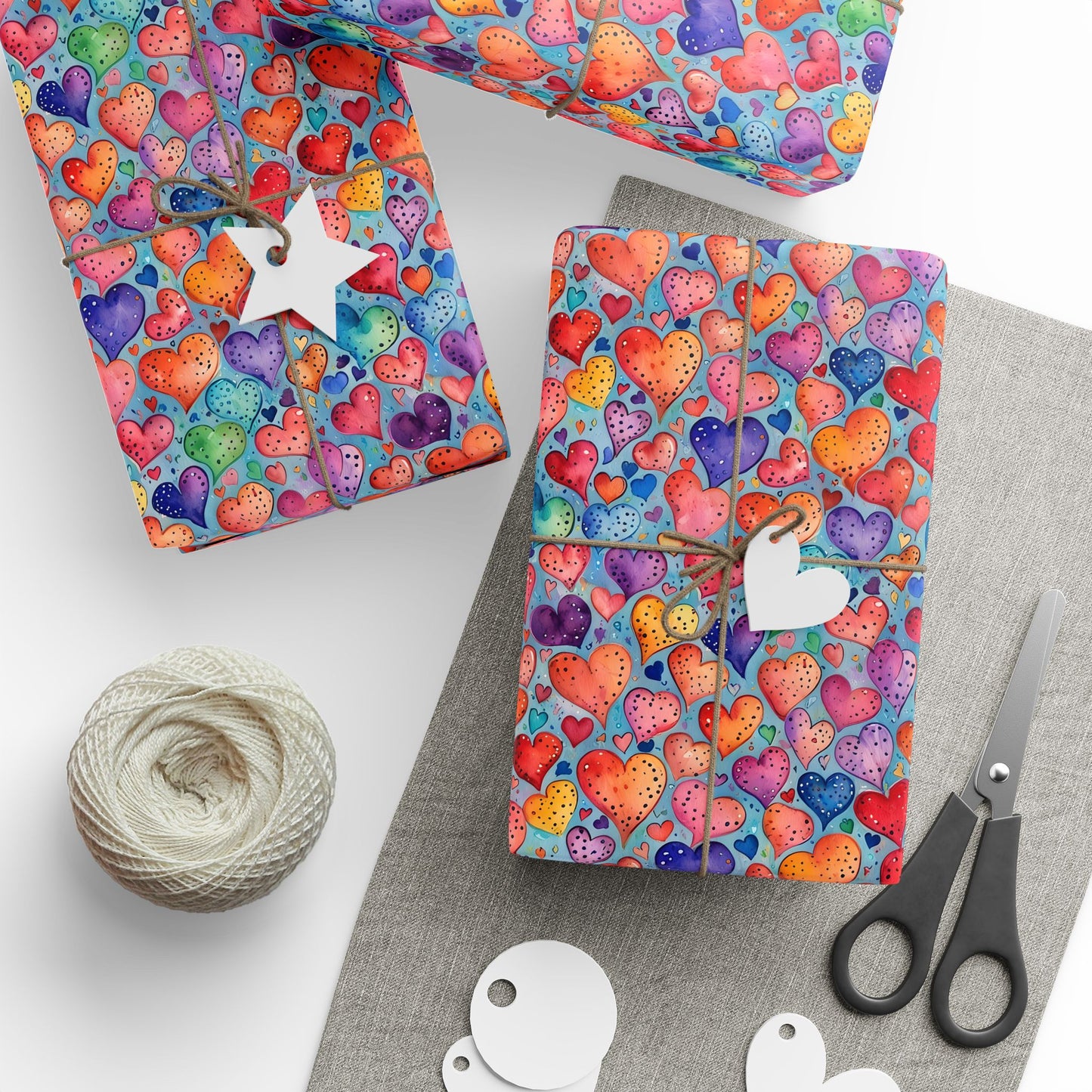 Vibrant Love Wrapping Paper - Colorful Gift Wrap