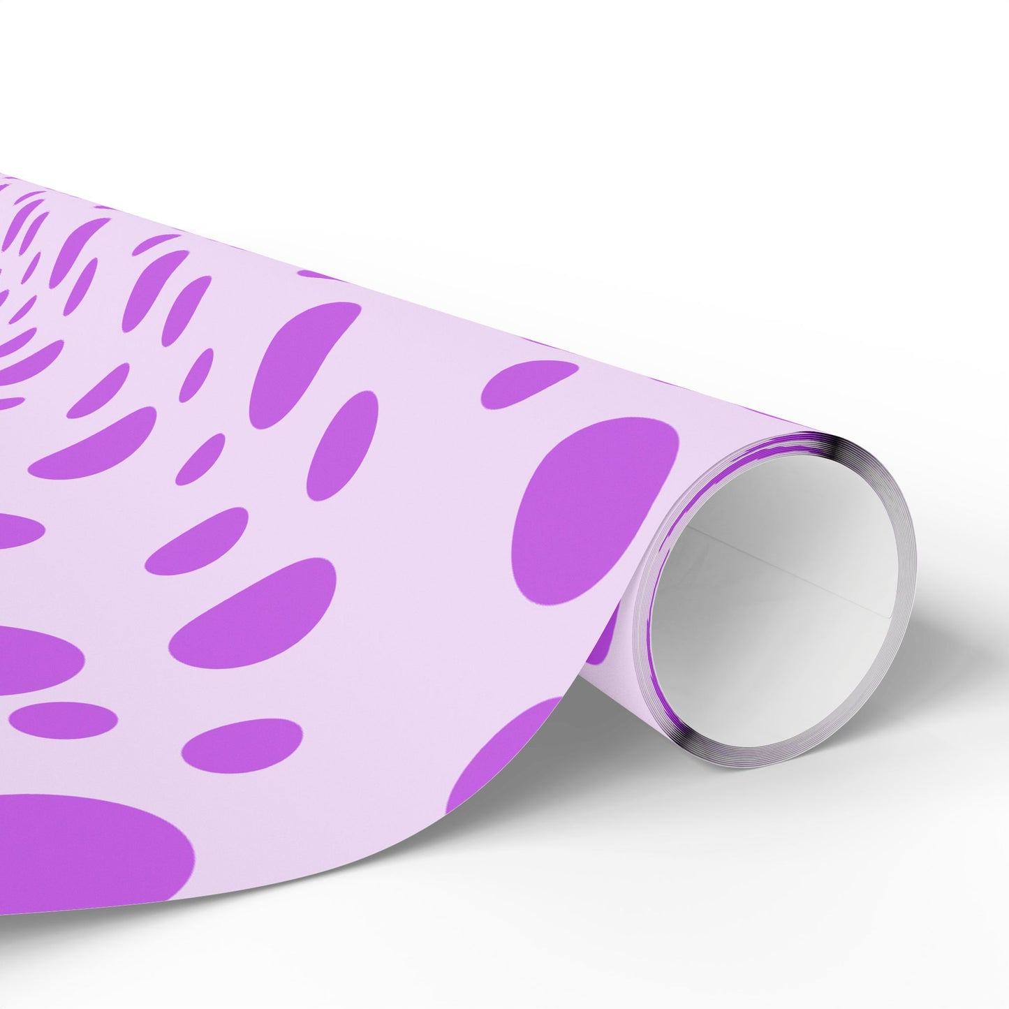 Playful Purple Polka Dot Wrapping Paper