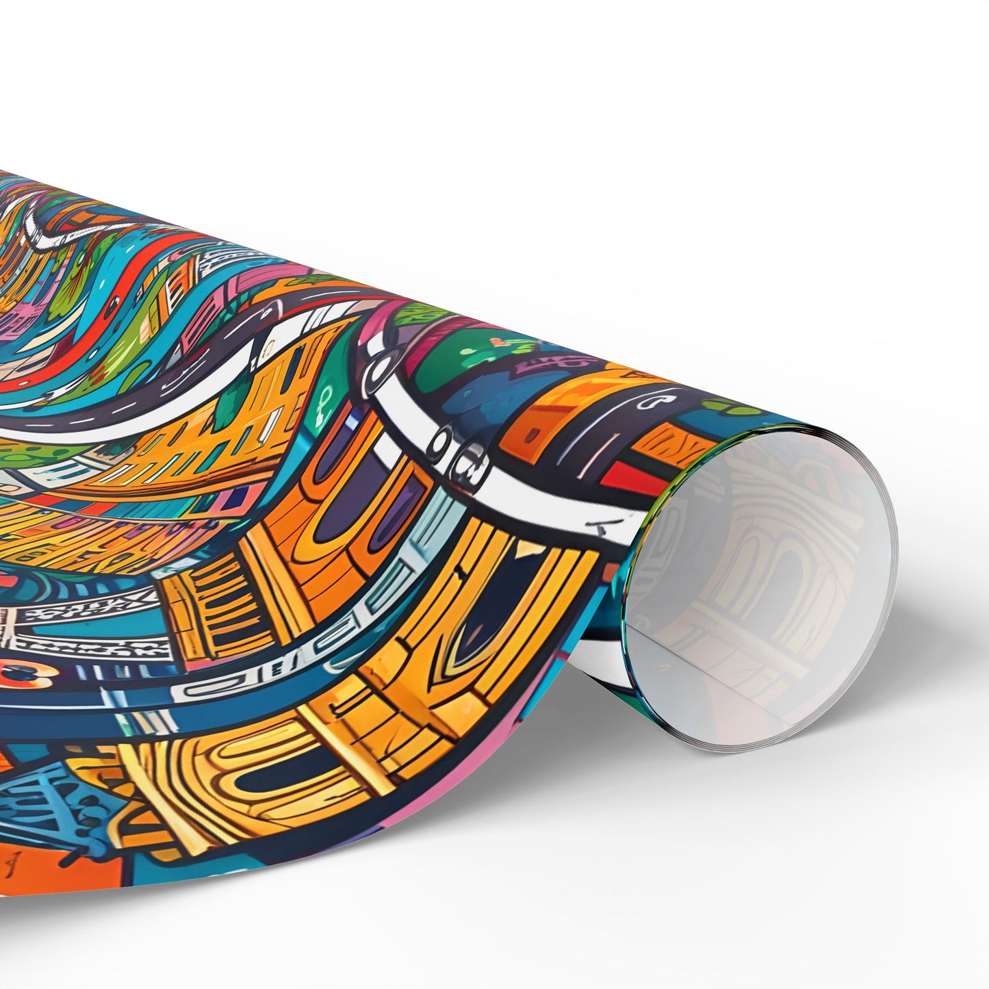 Colorful Paris Wrapping Paper - abstract