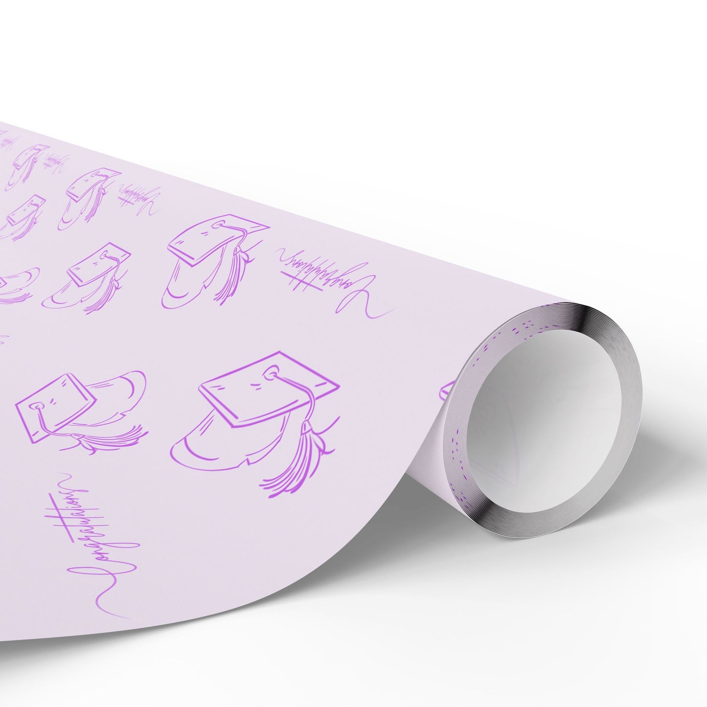 Purple Congratulations Wrapping Papers for Graduates