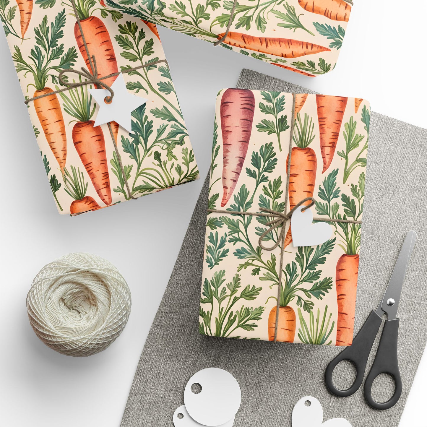 Playful Carrot Gift Wrap - Lokipawz
