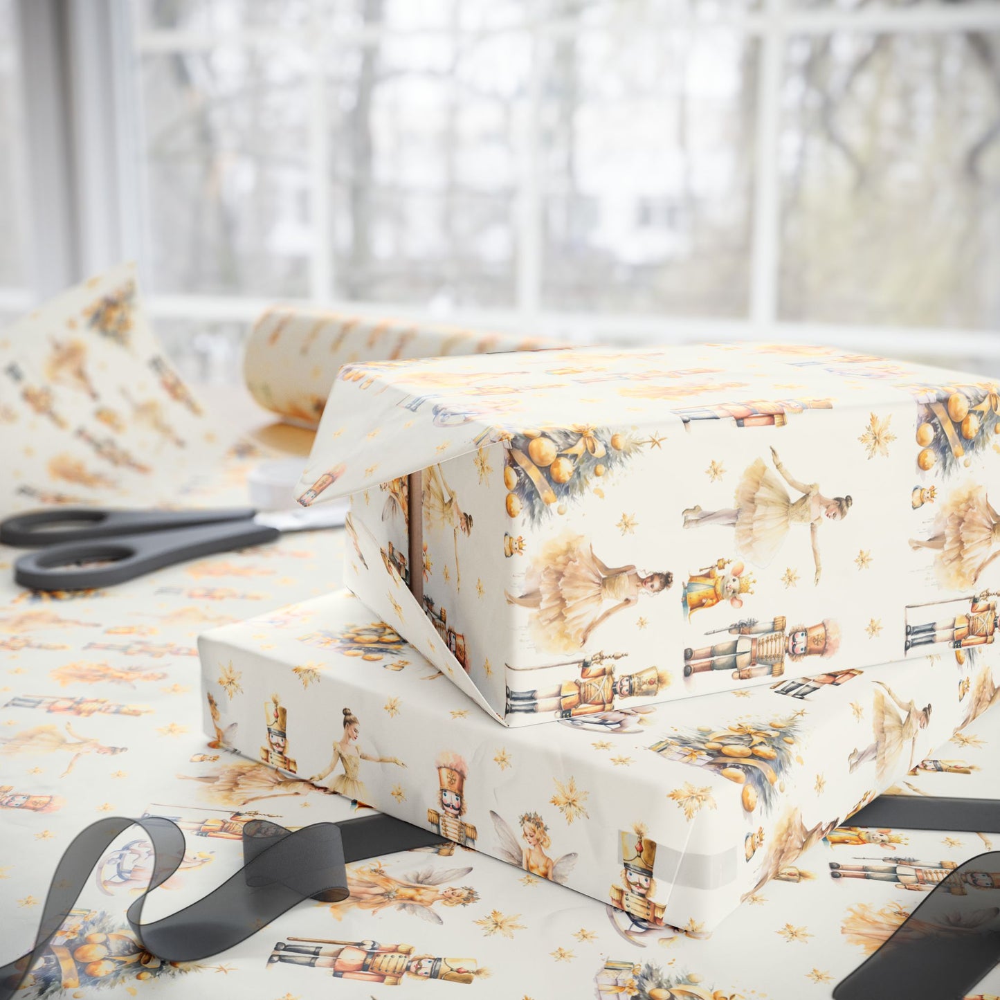 Sugarplum Chic – Nutcracker - Inspired Wrapping Paper for Holiday Elegance