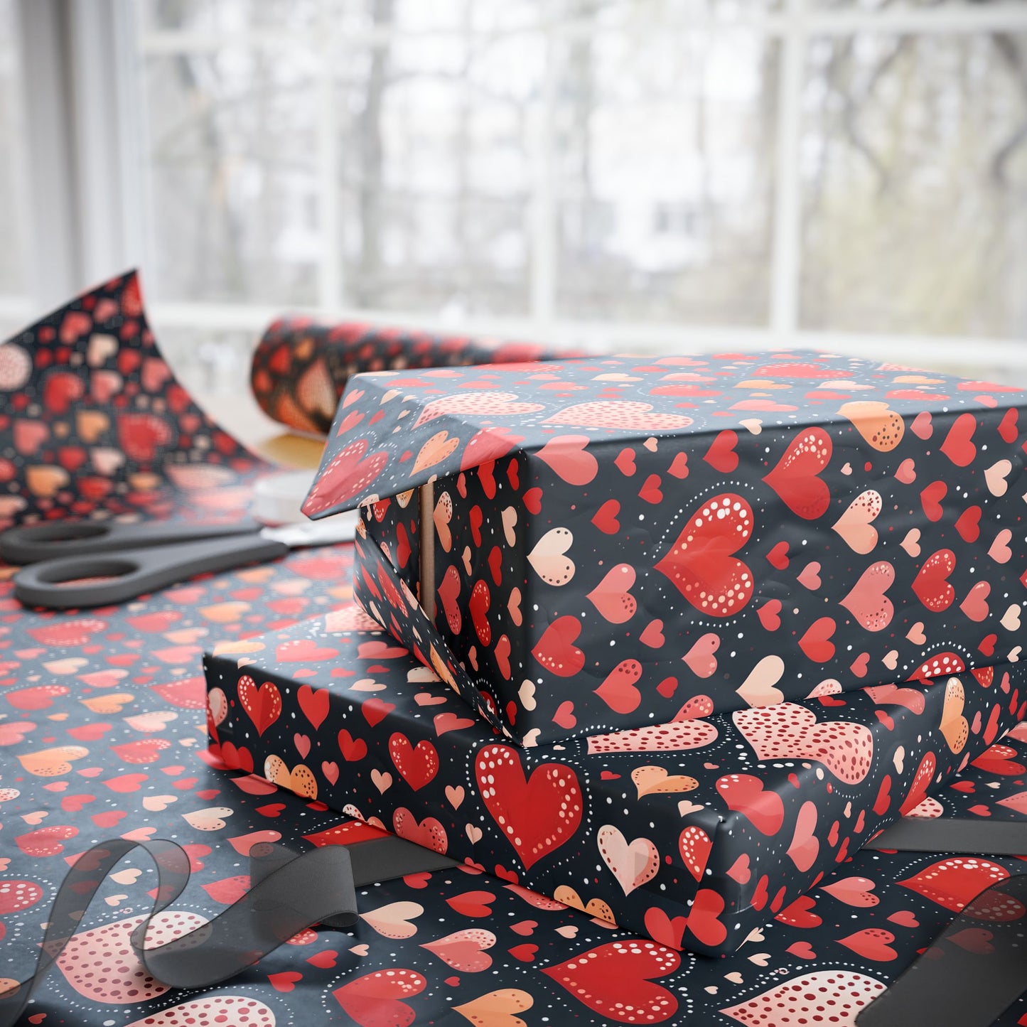 Heart Pattern Wrapping Paper