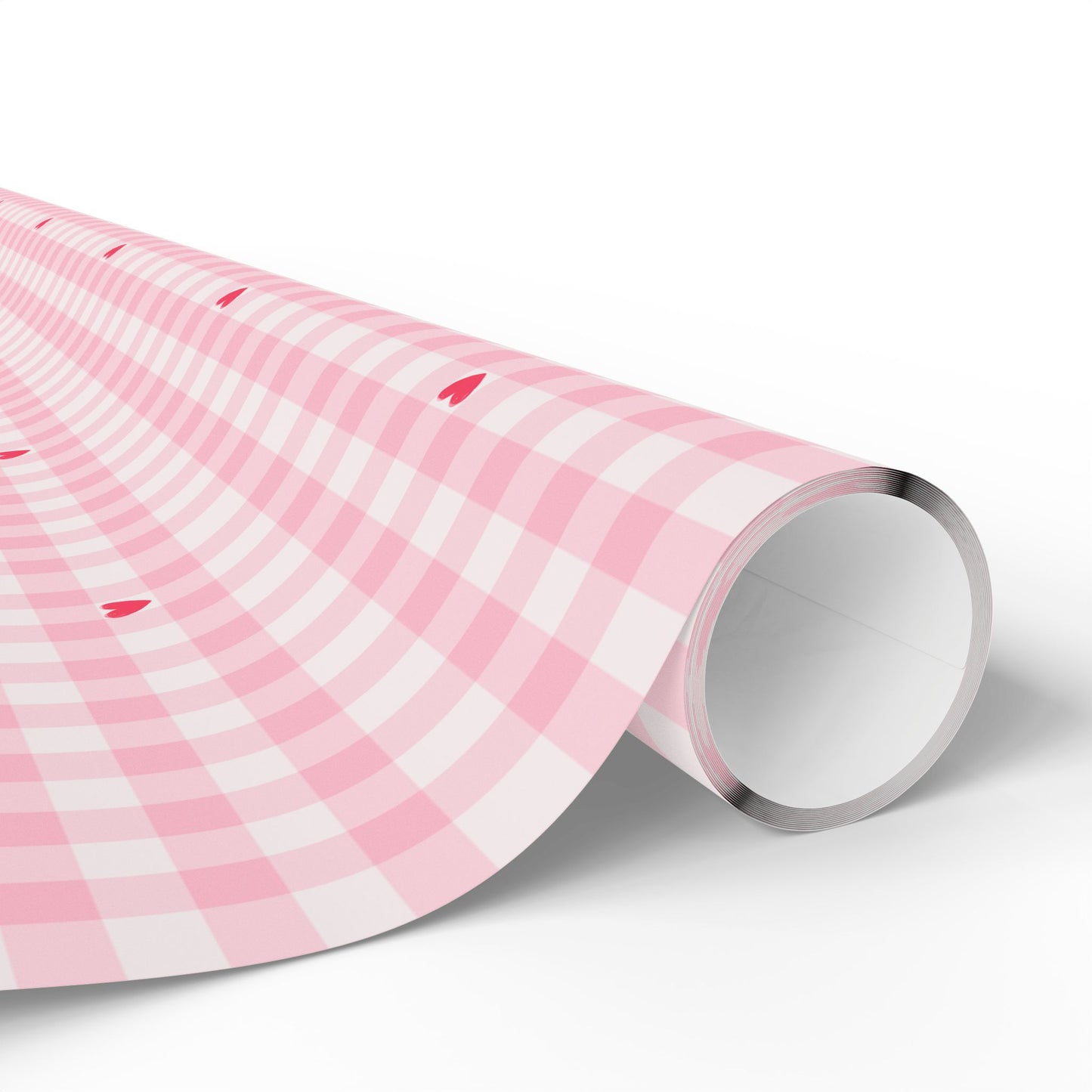 Pink Gingham Wrapping Paper
