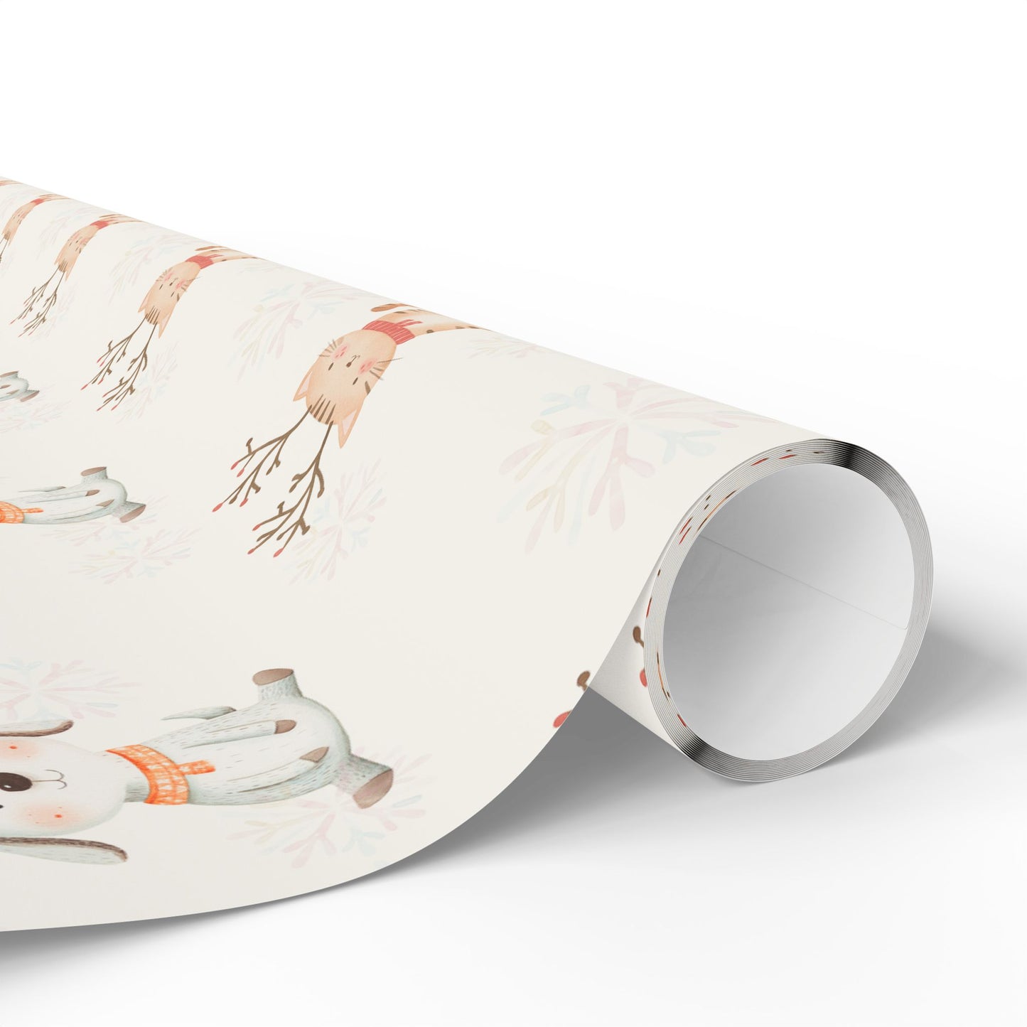 Merry Whiskers & Woofmas – Pastel Pets Holiday Wrapping Paper