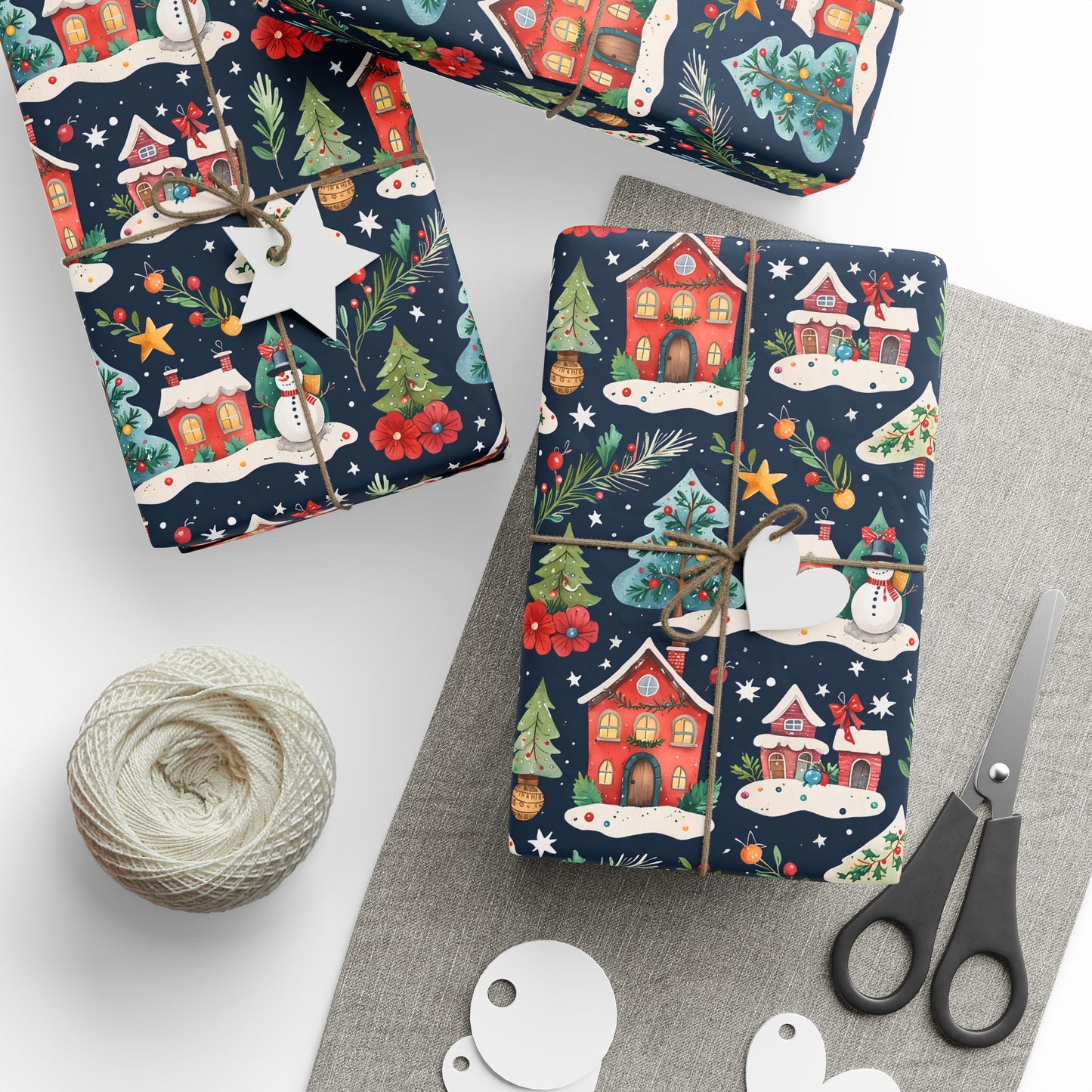 Wrapping Papers - Festive Christmas Village