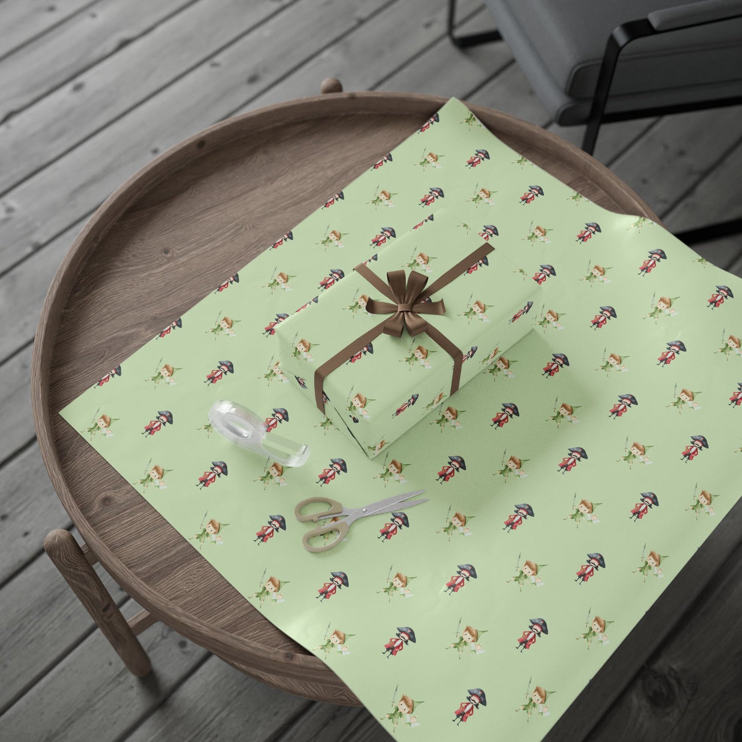 Peter Pan and Captin Hook Gift Wrap