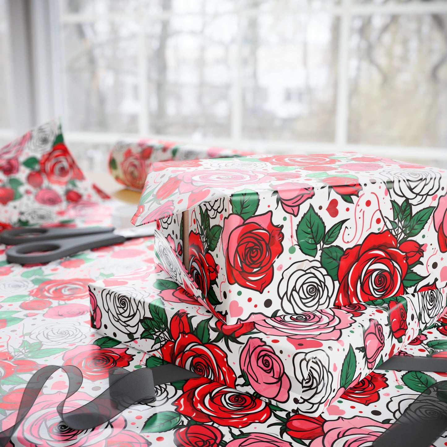 Romantic Floral Wrapping Paper