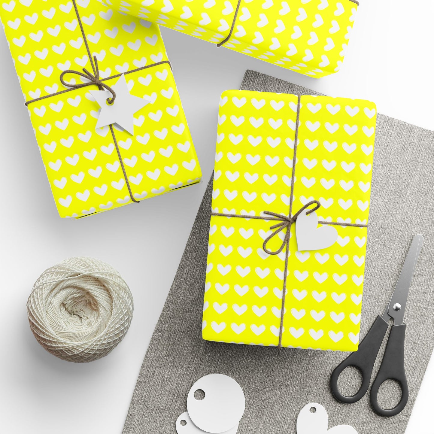 Bright Yellow Gift Wrap