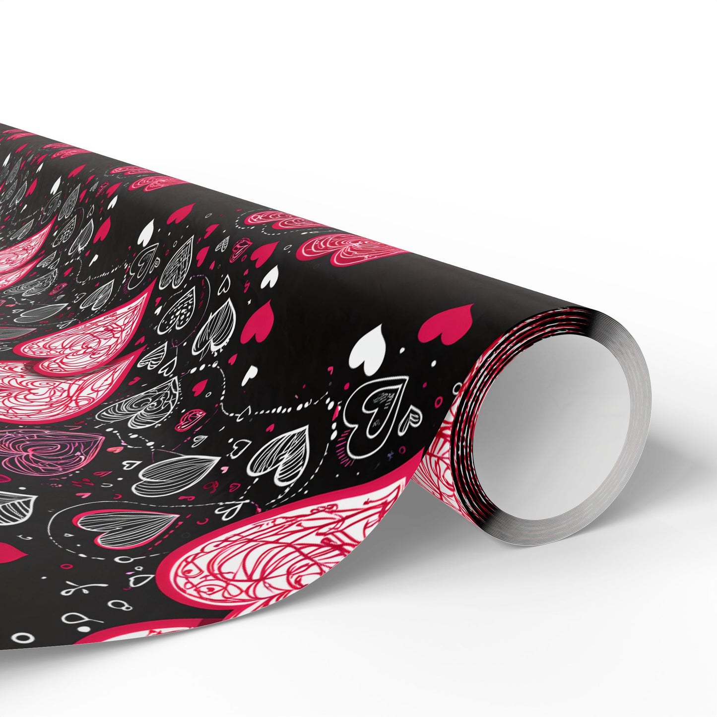 Romantic Hearts Wrapping Paper
