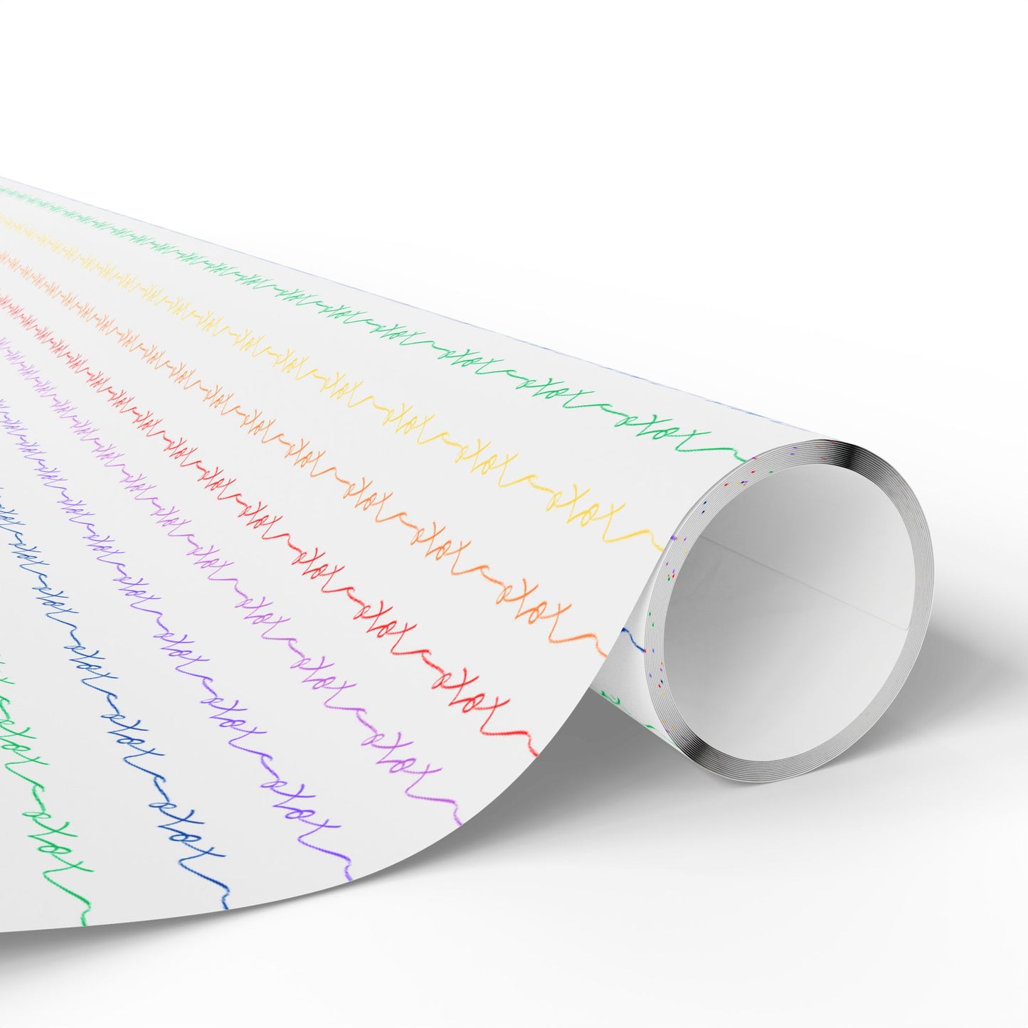 Wrapping Paper, XOXO Rainbow Design