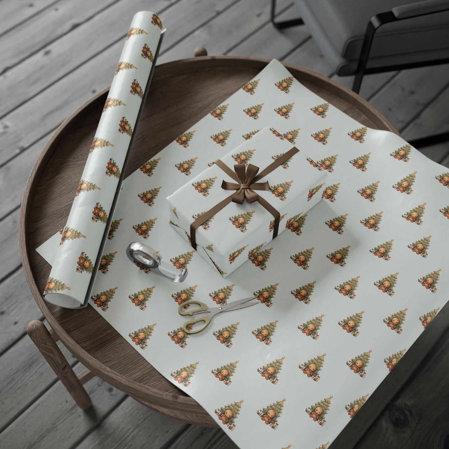 Snuggle & Sprinkle – Gingerbread Dreams Wrapping Paper