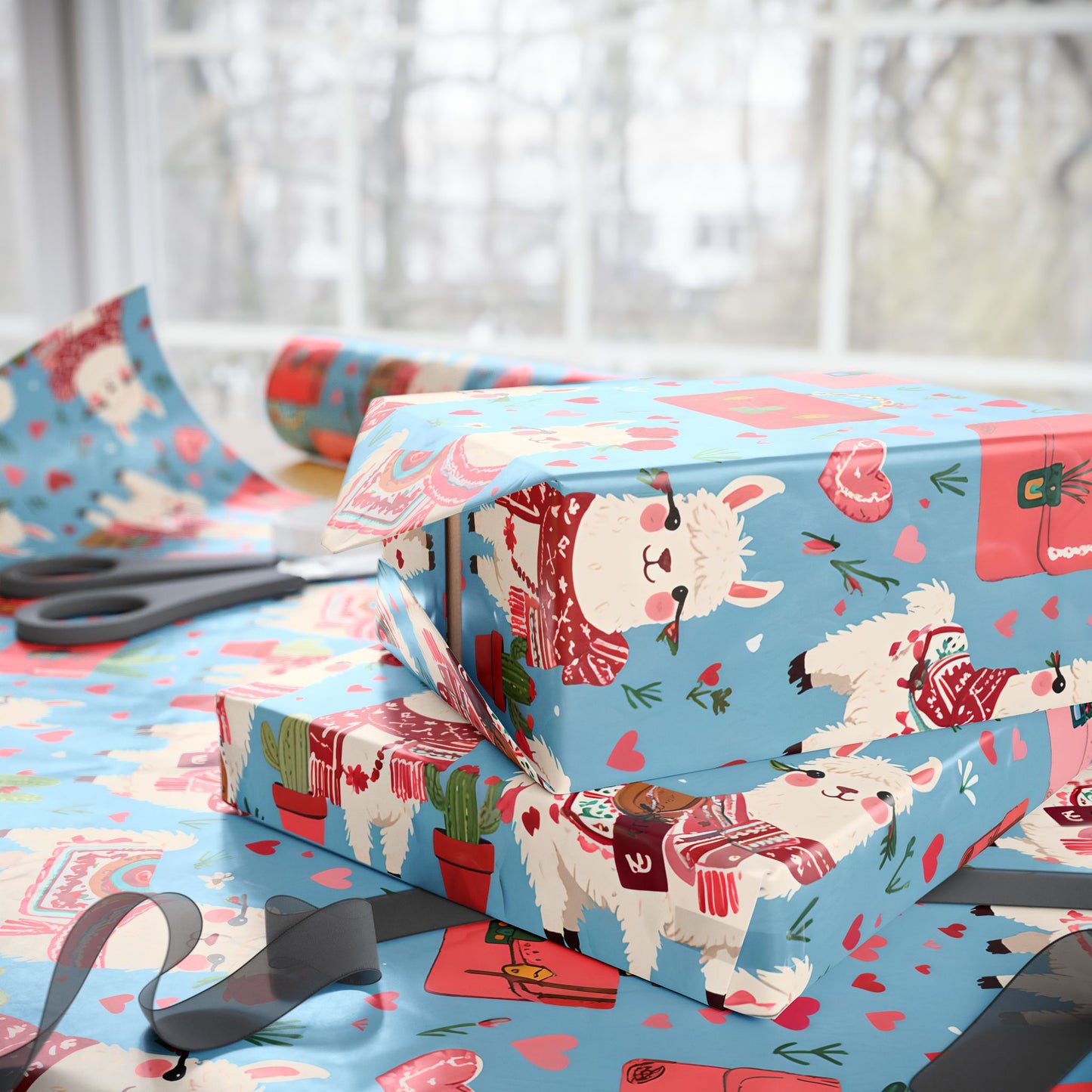Llama Wrapping Paper