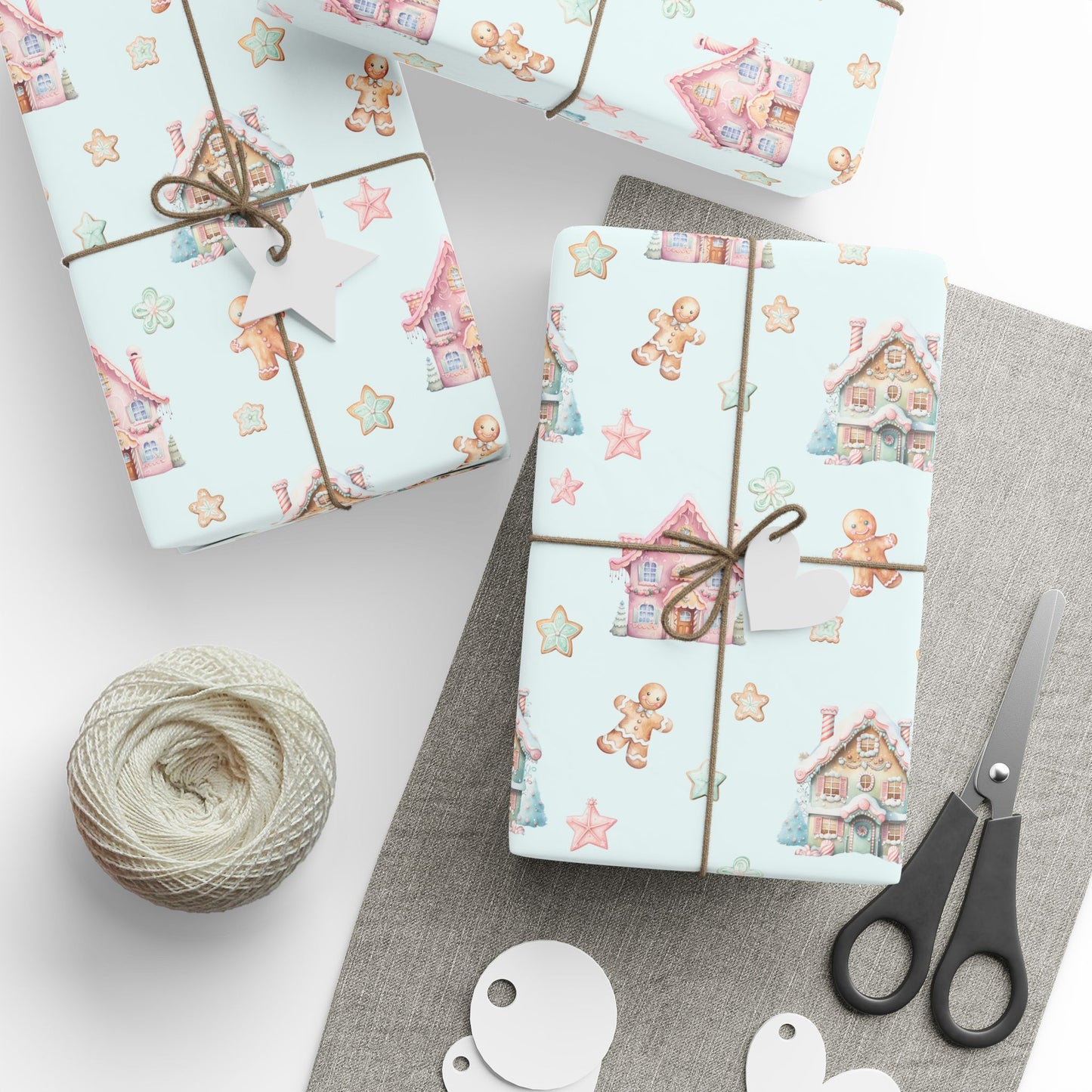 Frosted Fairytale – Gingerbread Dreamscape Wrapping Paper