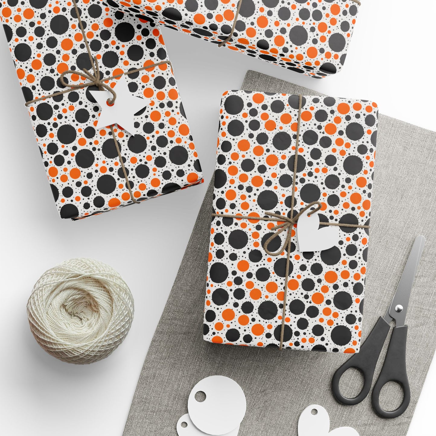 Dot It Like It’s Hot – Halloween Spot Wrapping Paper
