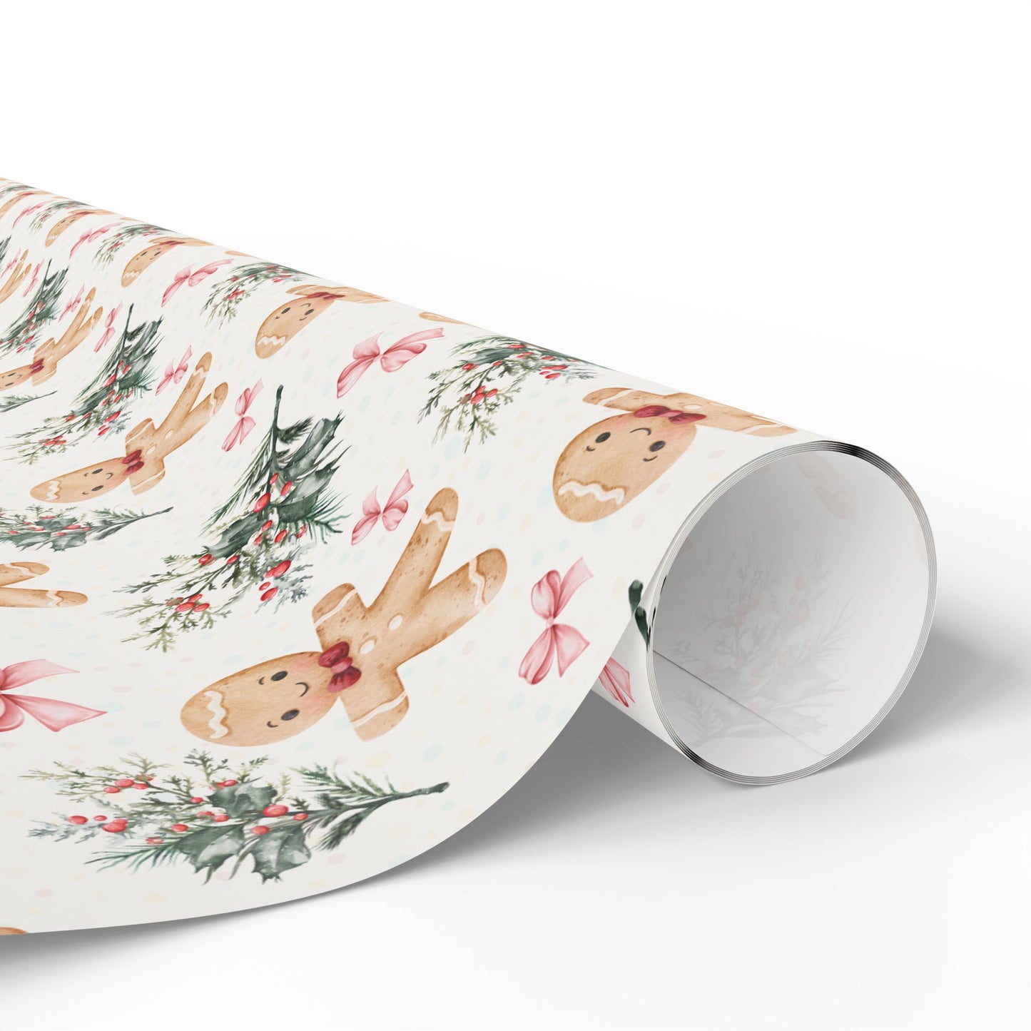 Bow - Tied & Baked – Gingerbread Glam Wrapping Paper