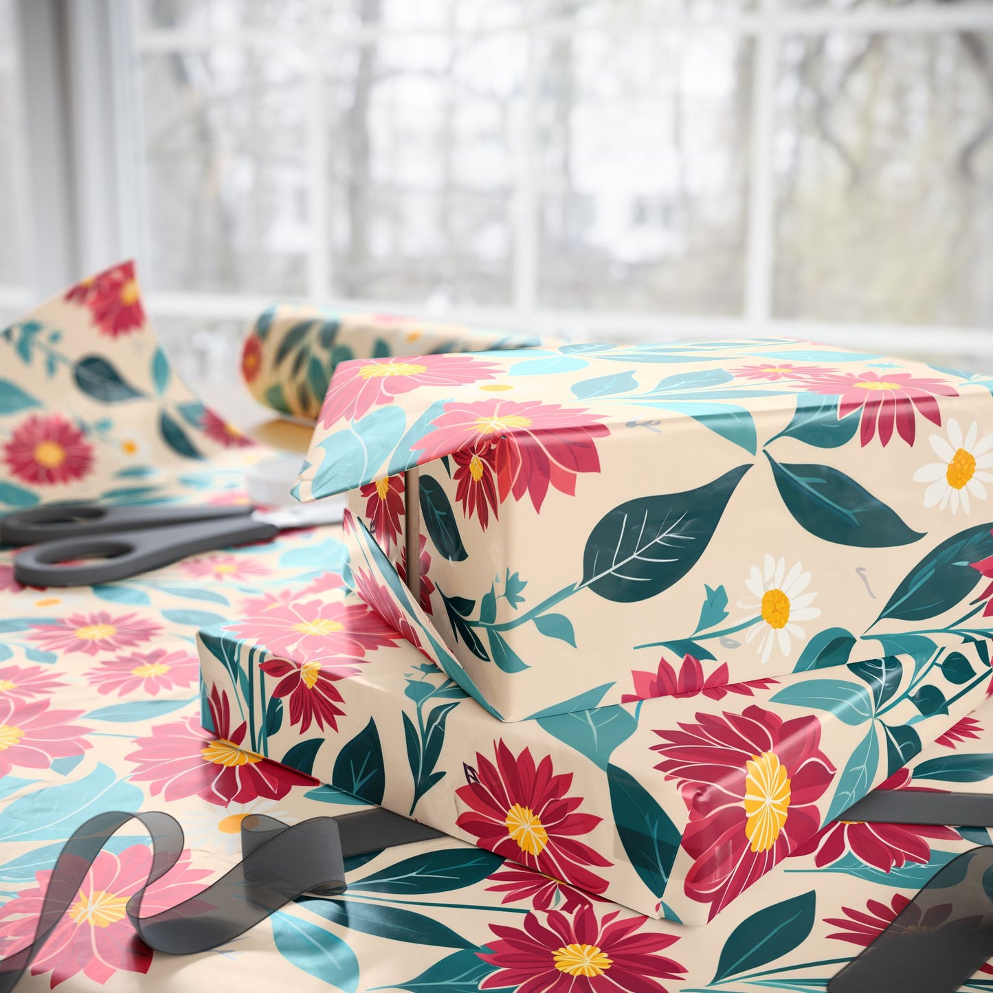 Daisy Wrapping Papers