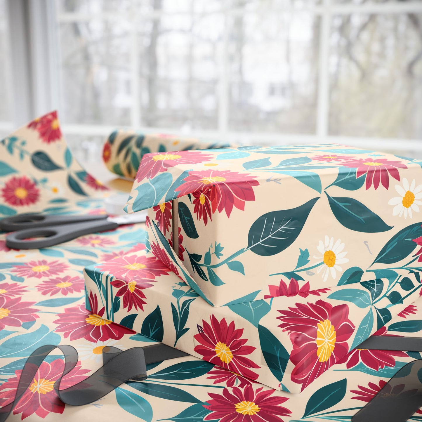 Daisy Wrapping Papers