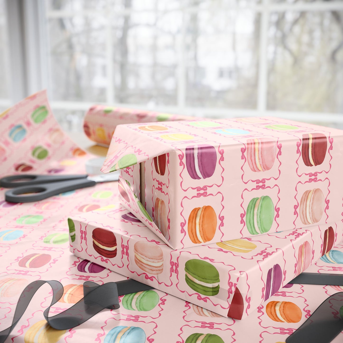 Macaron Pattern Gift Wrap