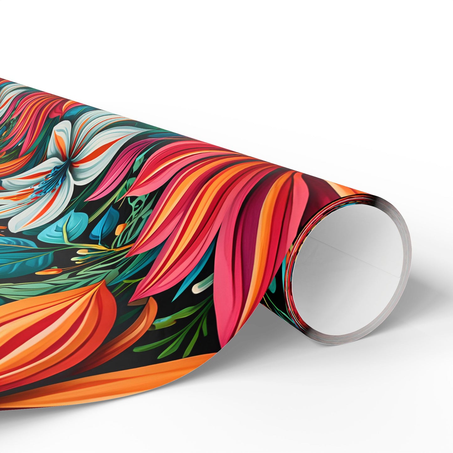 Botanical Bright Floral Design Gift Wrap for Birthdays