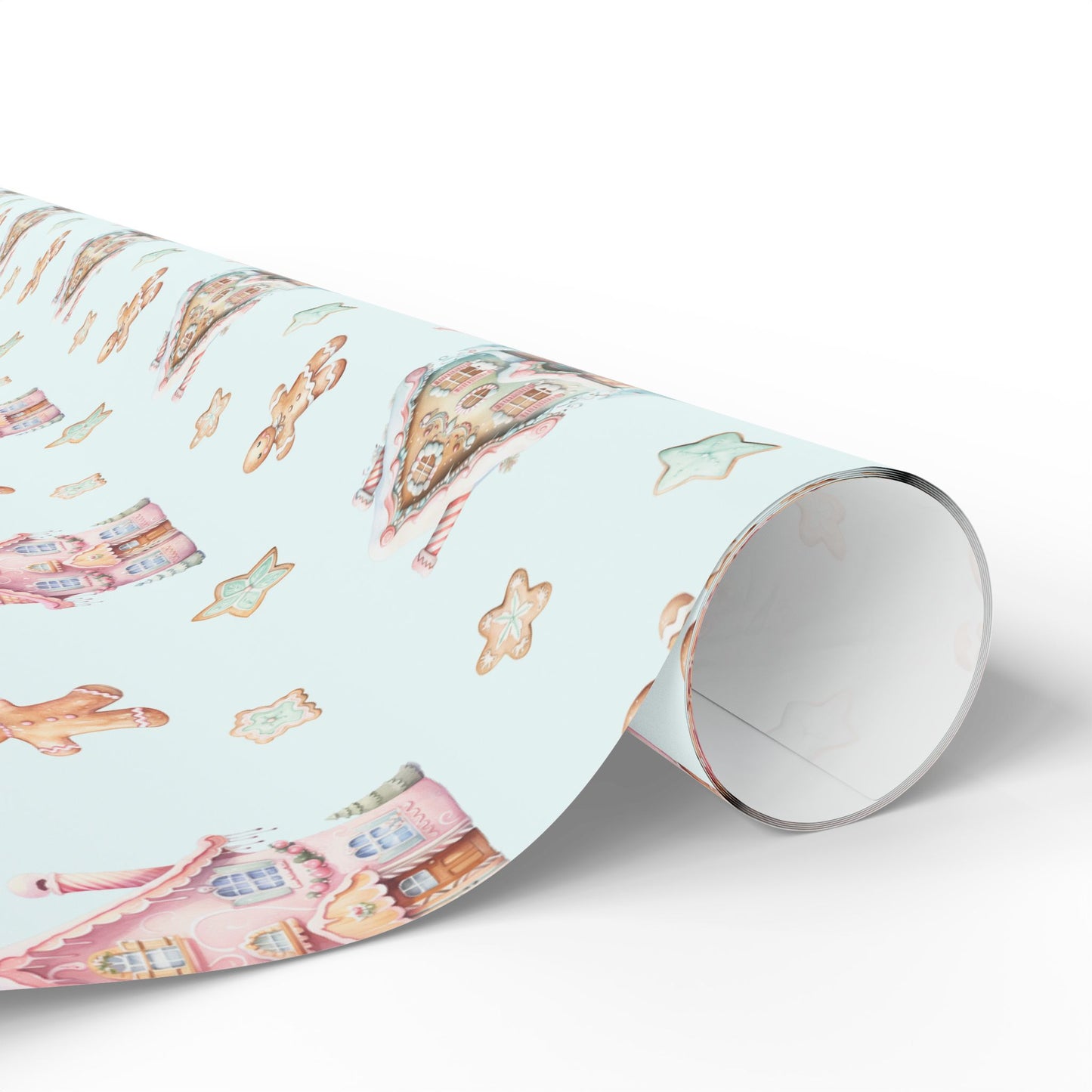 Frosted Fairytale – Gingerbread Dreamscape Wrapping Paper