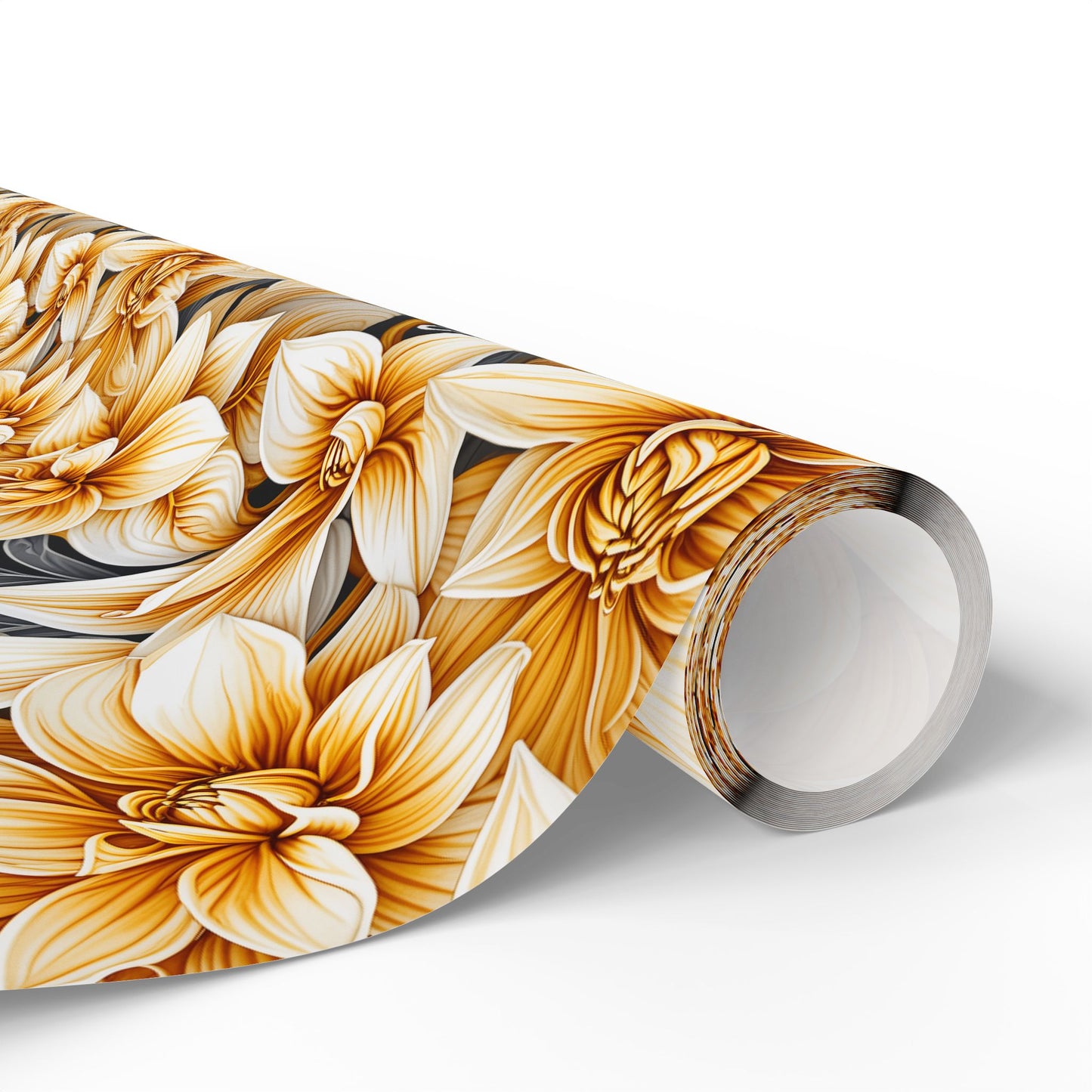 Yellow Dahlias Wrapping Papers