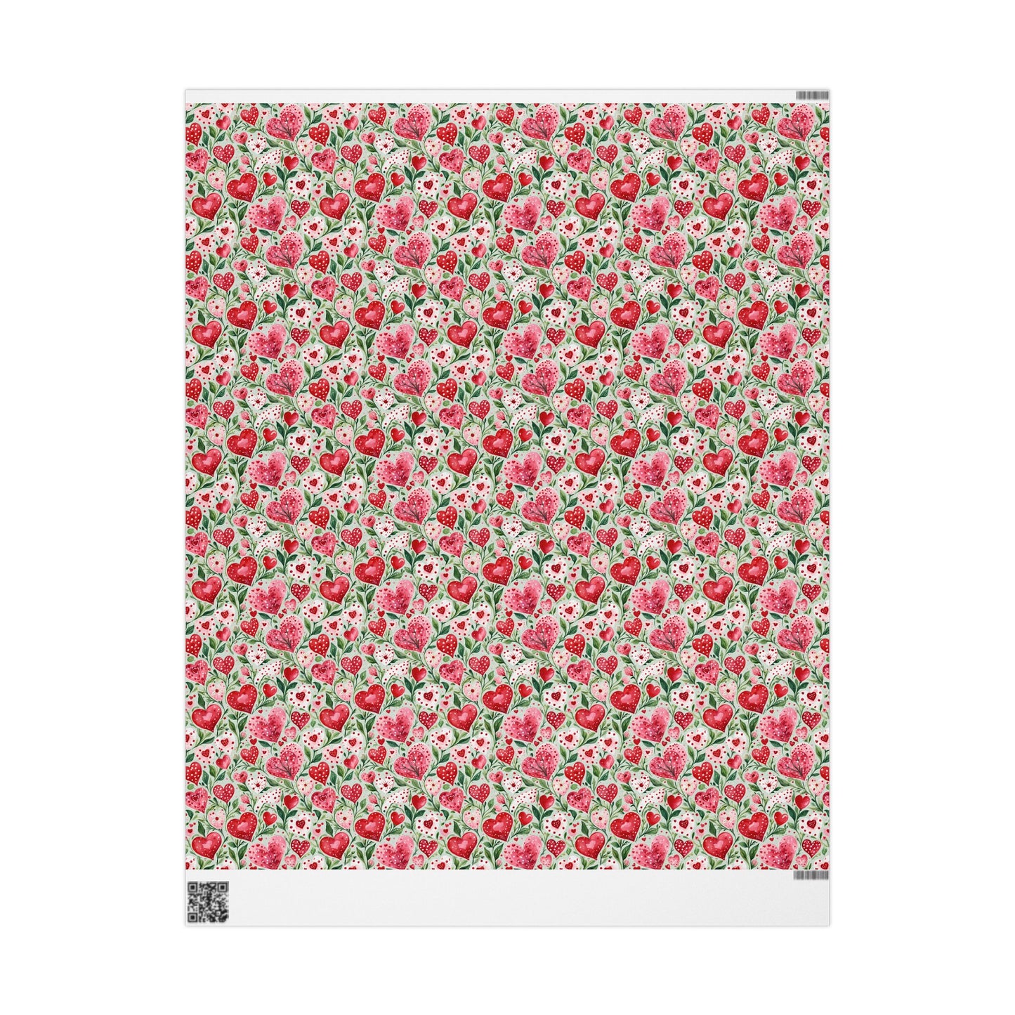 Charming Pink Heart Wrapping Paper for Gift Giving